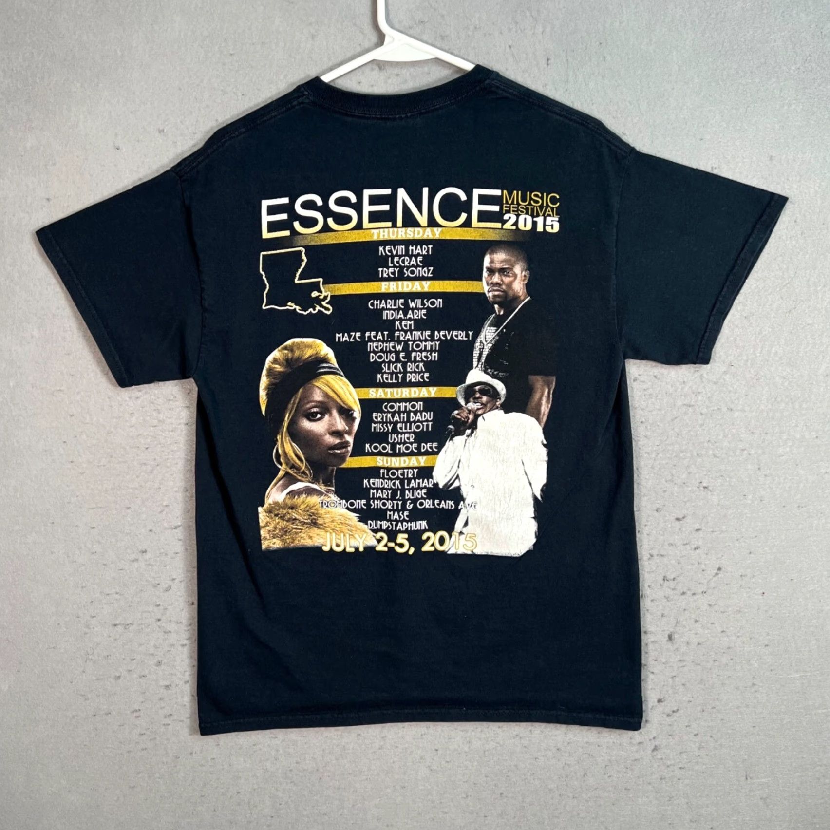 Gildan VINTAGE New Orleans Louisiana Essence Festival 2015 Black T-Shirt Adult Mens Medium M Shirt Mens Black 2015 Celebration Concert Size US M / EU 48-50 / 2 - 2 Thumbnail