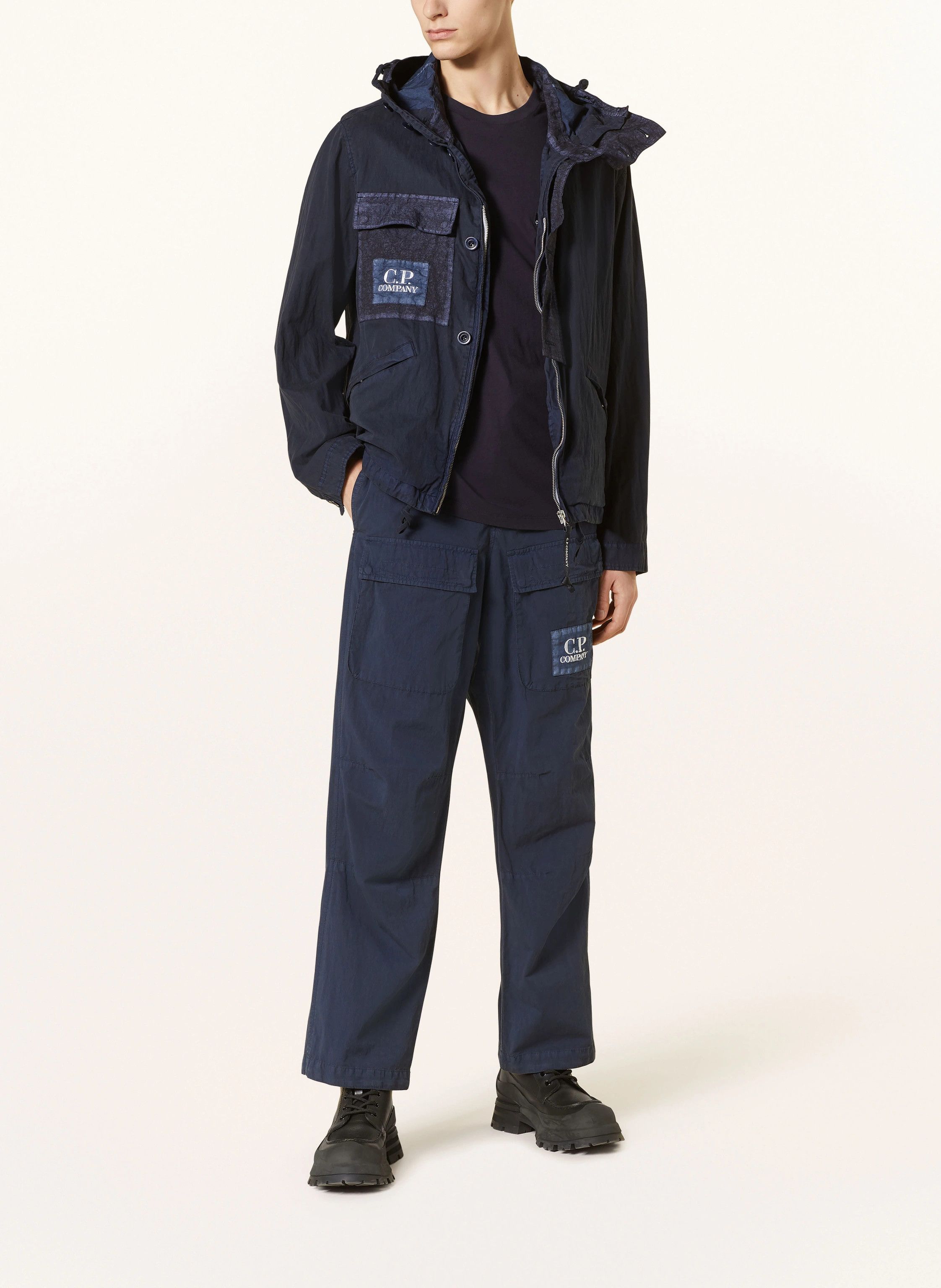 C.P. Company o1y1224 Logo Cargo Pant in Navy Blue Size US 32 / EU 48 - 2 Thumbnail