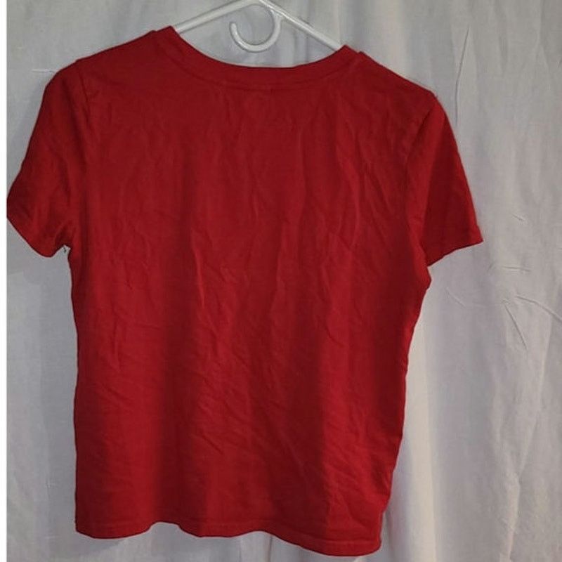 Forever 21 Forever 21 Red Striped Short Sleeve T-Shirt Size Small Size S / US 4 / IT 40 - 2 Thumbnail