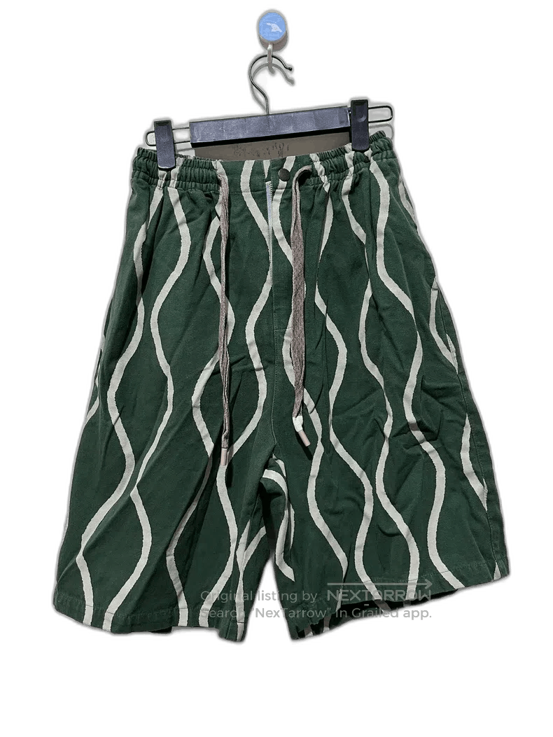 Kapital KAPITAL VINTAGE Green Striped Shorts Size US 30 / EU 46 - 1 Thumbnail