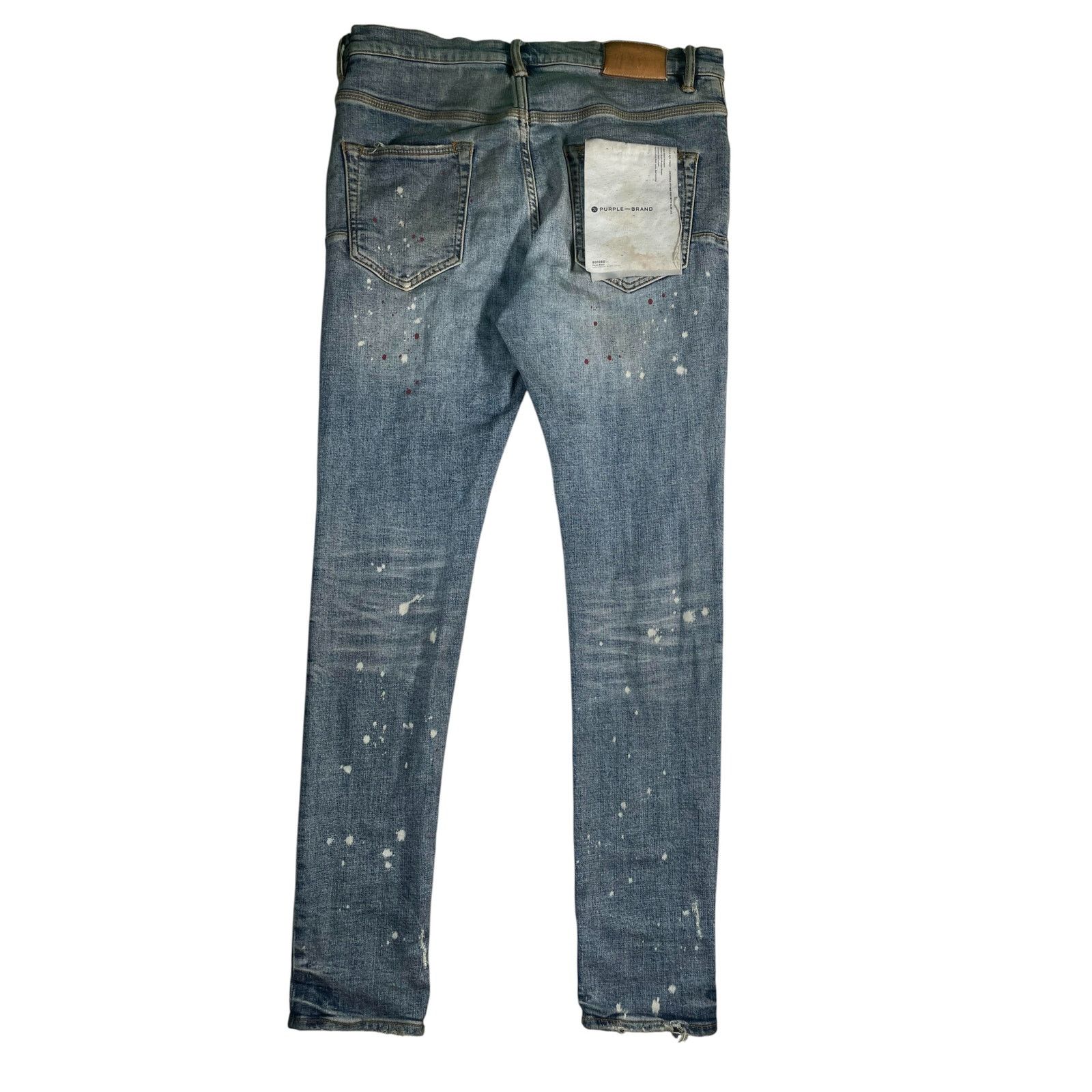 Purple Brand Purple Brand Paint Splatter Light Wash Jeans Size US 31 - 2 Thumbnail