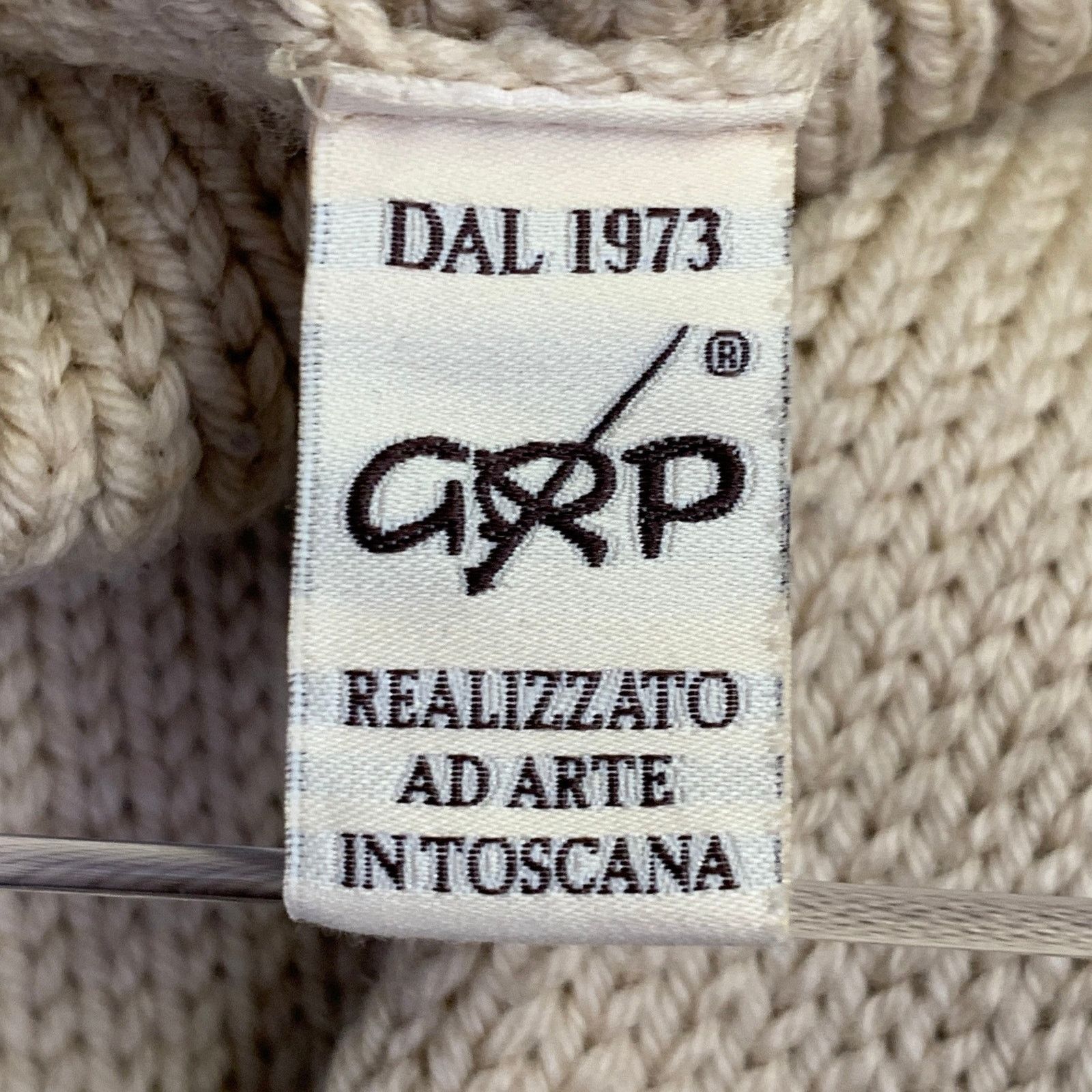 GRP GRP Size L Beige Knit Merino Wool Turtleneck Sweater Size US L / EU 52-54 / 3 - 9 Thumbnail