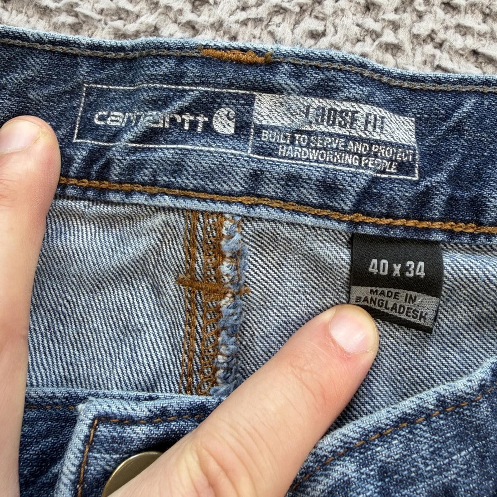 Carhartt Carhartt Loose Fit Carpenter Jeans 40x34 Distressed Paint Size US 40 / EU 56 - 5 Thumbnail