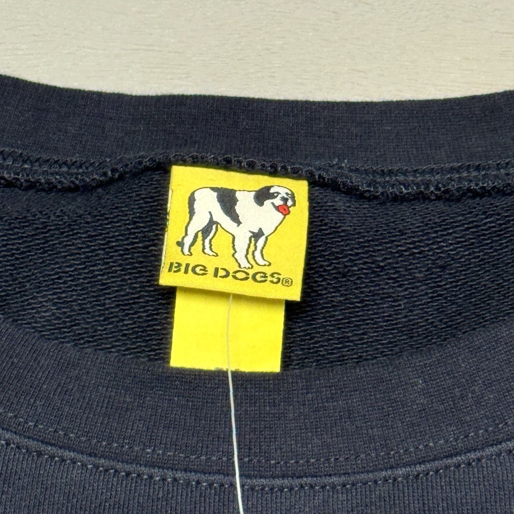 Big Dogs VINTAGE Big Dogs Sweatshirt Navy Blue 5XL Crewneck Pullover Embroidered Dog Mens Big & Tall Power 90s Size US XXL / EU 58 / 5 - 5 Thumbnail