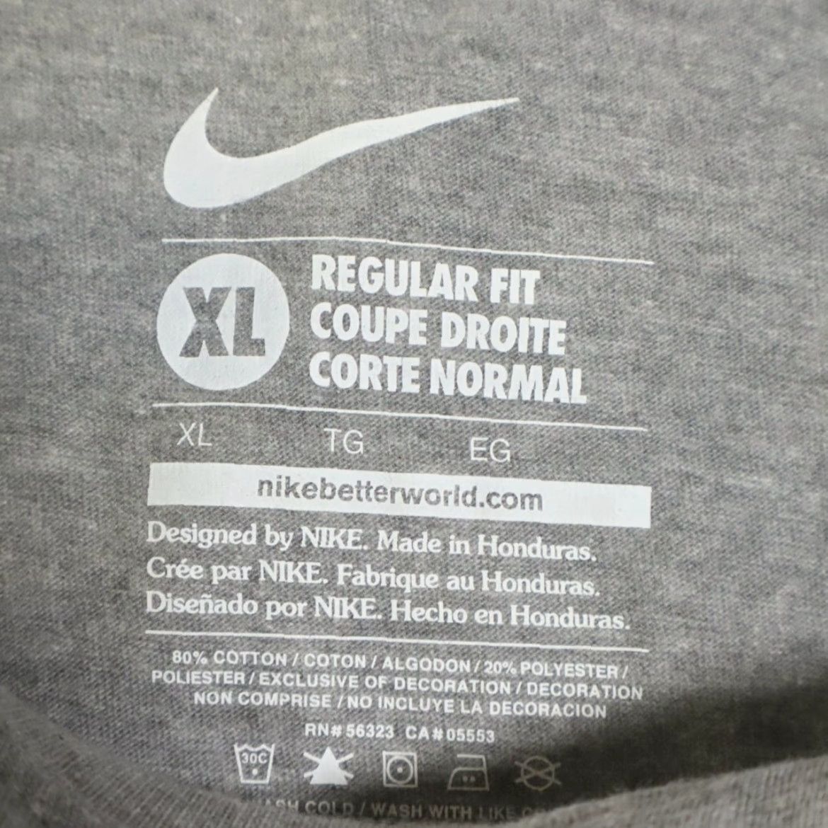 Nike Nike Bold Just Do It Regular Fit Solid T-Shirt Gray Men XL Shirt Mens Size US XL / EU 56 / 4 - 5 Thumbnail