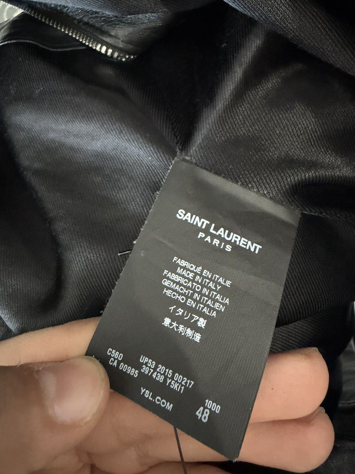 Saint Laurent Paris F/W 2015 SAINT LAURENT MULTI ZIP LEATHER JACKET Size US M / EU 48-50 / 2 - 7 Thumbnail
