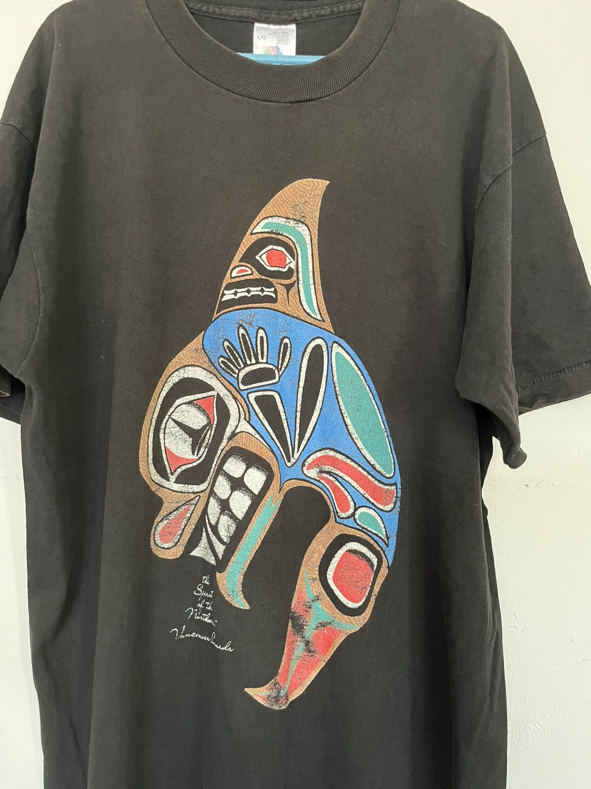 Vintage 🔥TRUE SUNFADED SPIRIT OF NORTHWEST POP ART SINGLE STITCHED Size US L / EU 52-54 / 3 - 2 Thumbnail