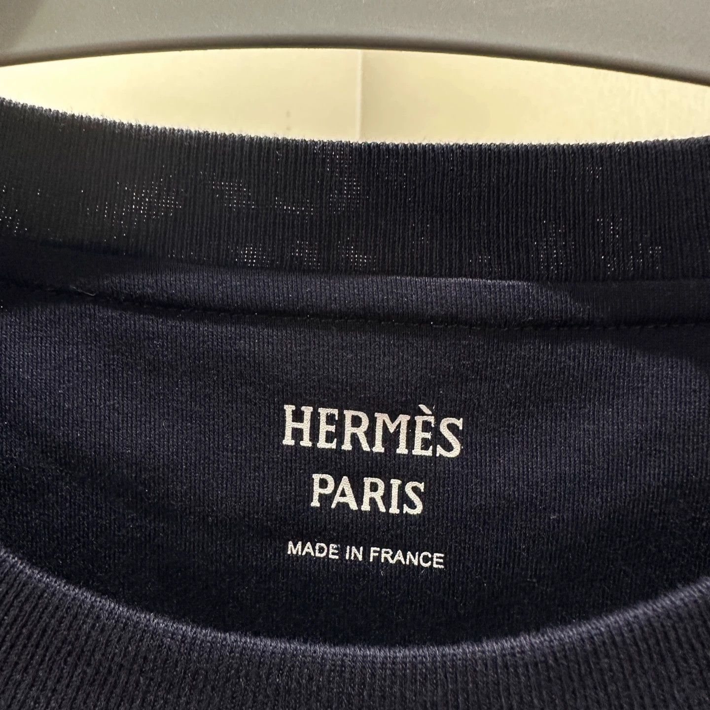 Hermes Hermes Pig Nose Embroidered Cotton Short Sleeve Tee 38 Size S / US 4 / IT 40 - 3 Thumbnail