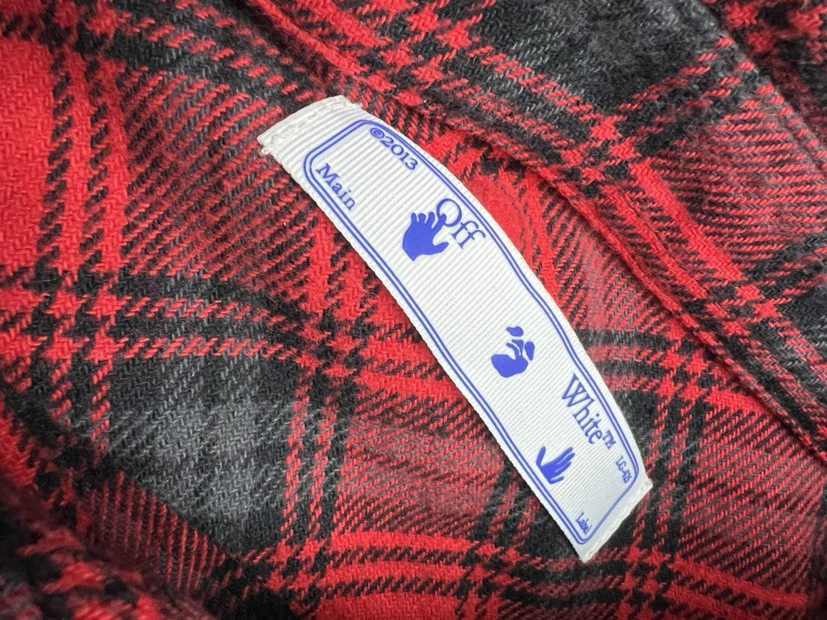 Off-White Off-White Stencil Flannel Check Shirt Size Large Size US L / EU 52-54 / 3 - 5 Thumbnail