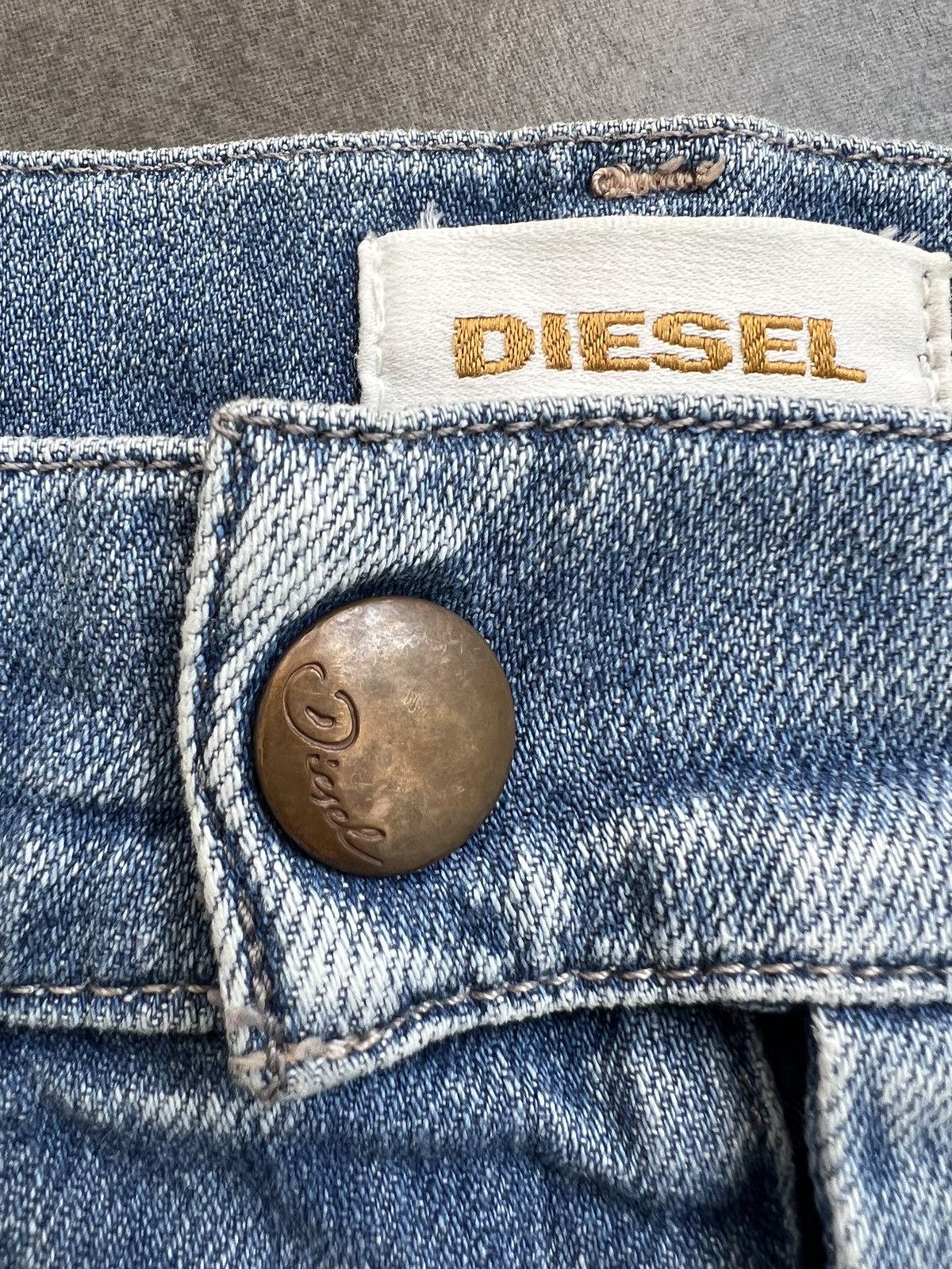 Diesel VINTAGE DIESEL DISTRESSED SKIRT DENIM JEANS Size 27" / US 4 / IT 40 - 11 Thumbnail