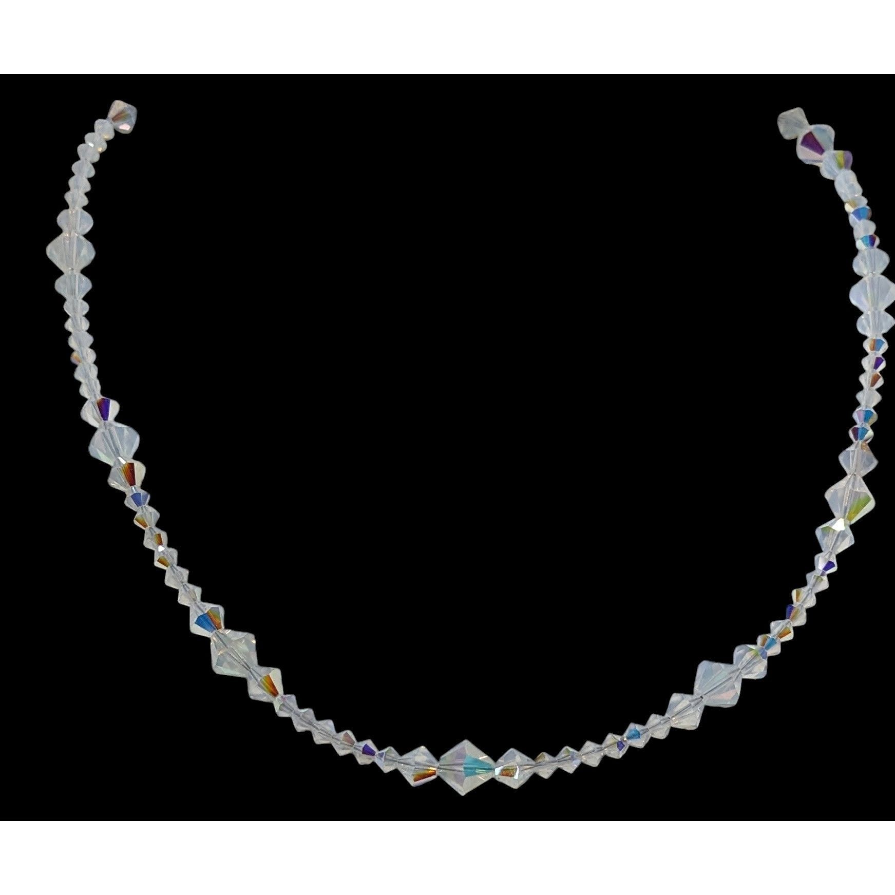 Other Whimsical Sterling Aurora Borealis Glass Necklace Size ONE SIZE - 3 Thumbnail