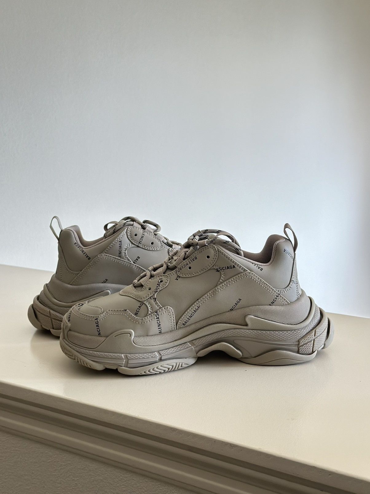 Balenciaga Balenciaga Triple S All Over Logo Sneaker Size US 8 / EU 41 - 4 Thumbnail