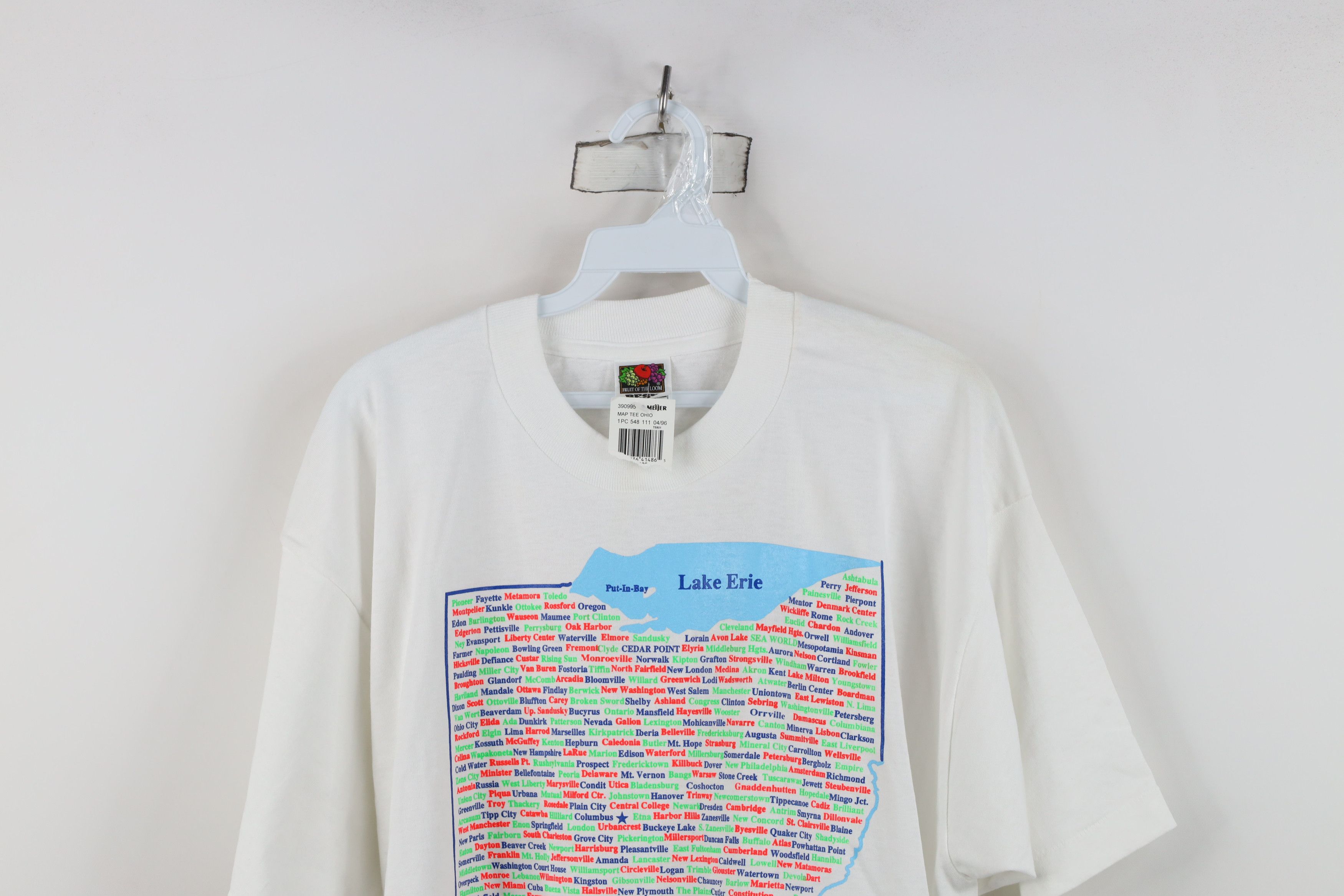 Vintage Deadstock Vintage 90s Ohio City Short Sleeve T-Shirt White Size US XL / EU 56 / 4 - 2 Thumbnail