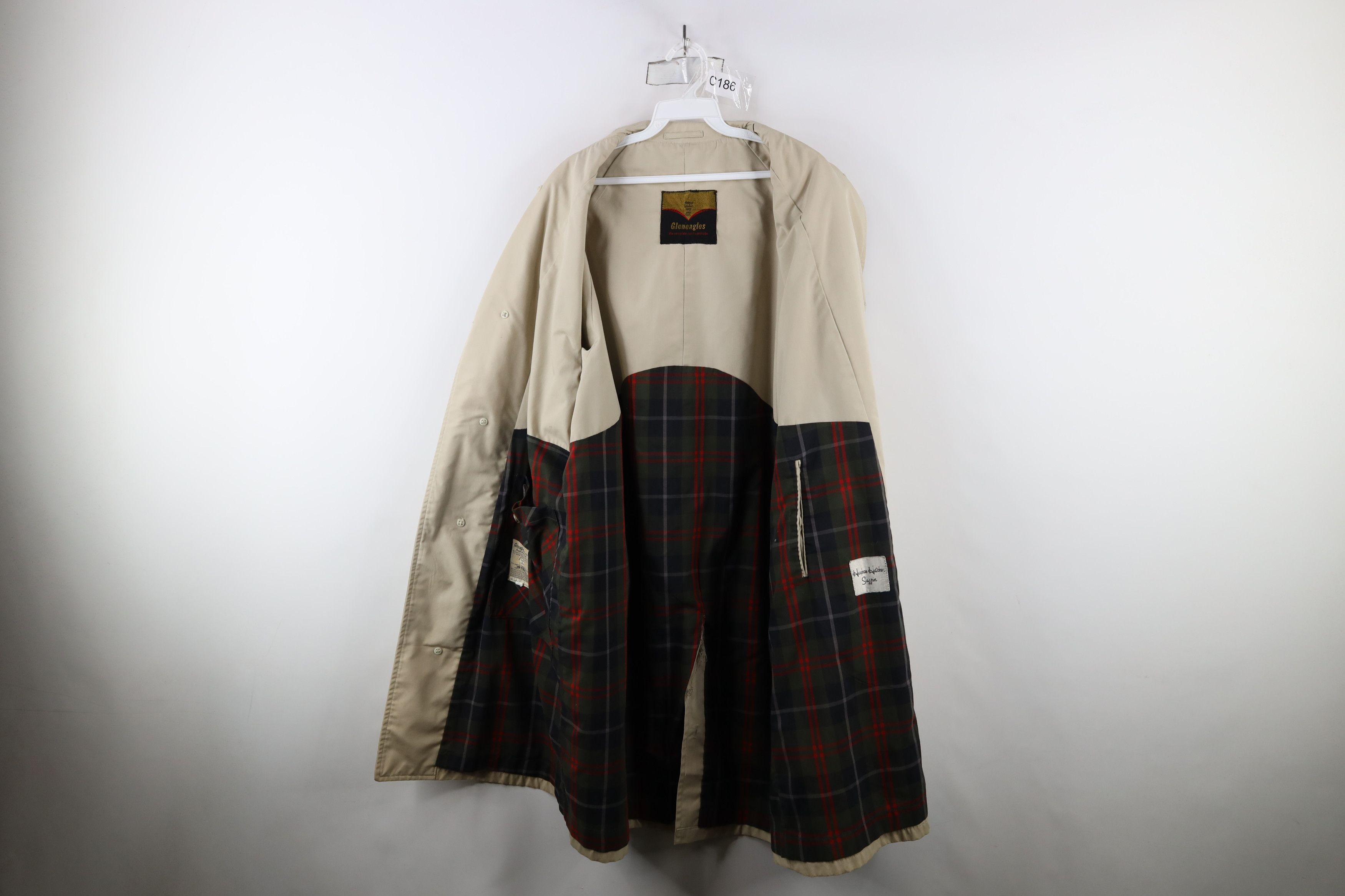 Vintage Vintage 60s 70s Streetwear Trench Coat Rain Jacket Beige USA Size US L / EU 52-54 / 3 - 9 Thumbnail
