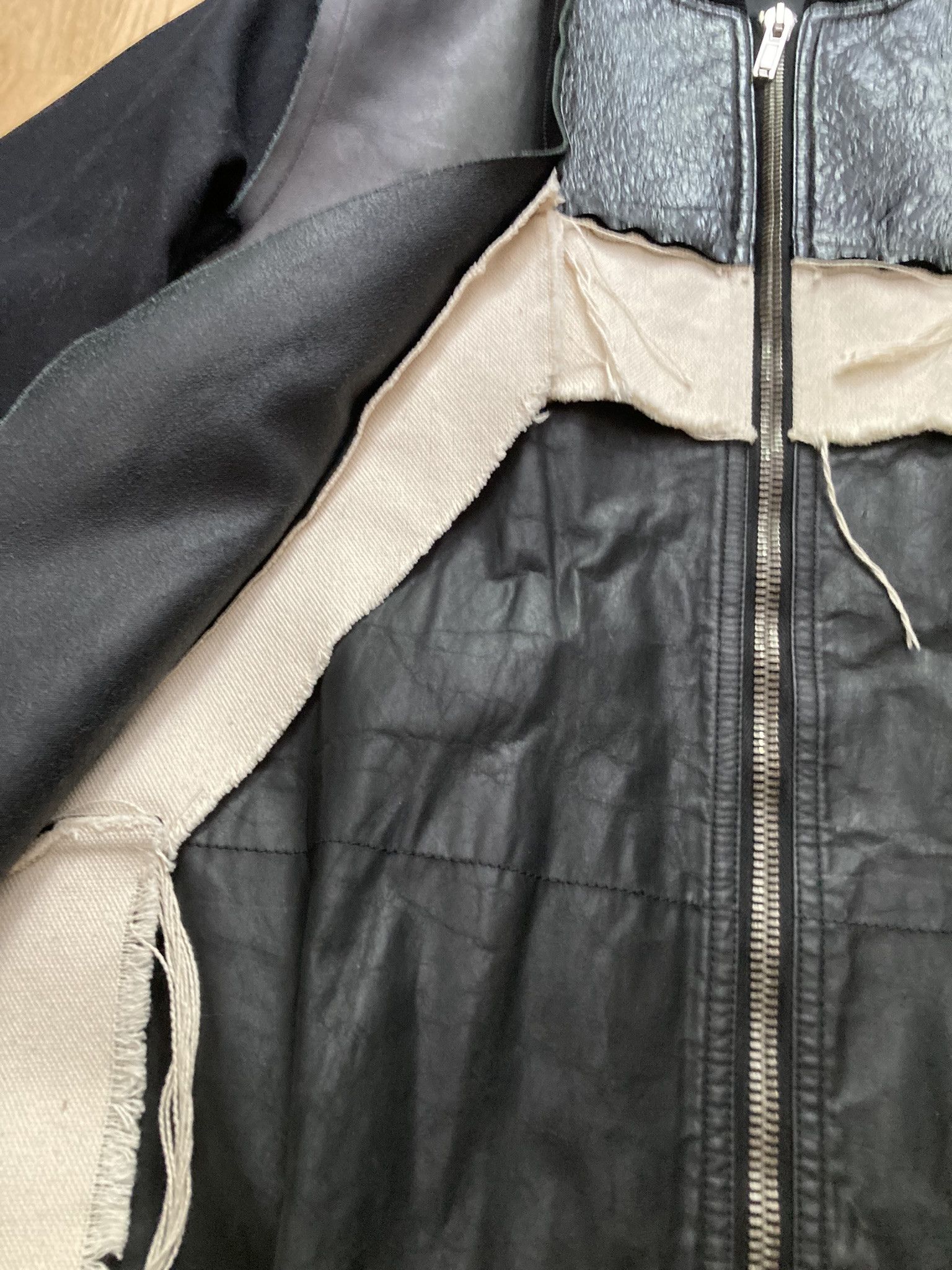 Rick Owens Runway S/S 16 "CYCLOPS" Patchwork Bomber Jacket Rick Owens Size US M / EU 48-50 / 2 - 8 Thumbnail