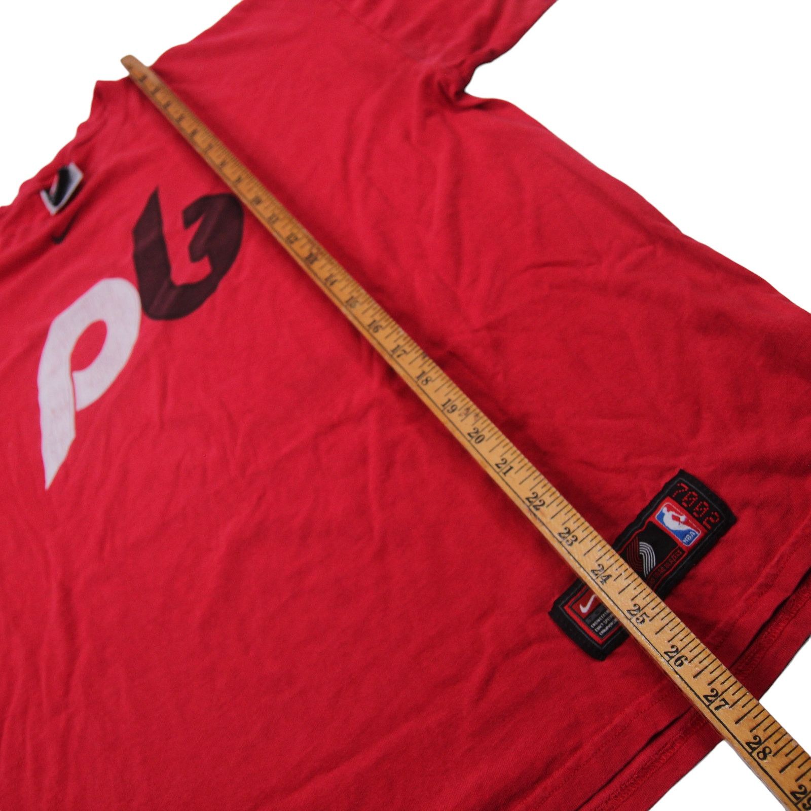 Nike × Vintage Vintage Nike Portland Blazers Spellout Graphic T Shirt Size US L / EU 52-54 / 3 - 5 Thumbnail