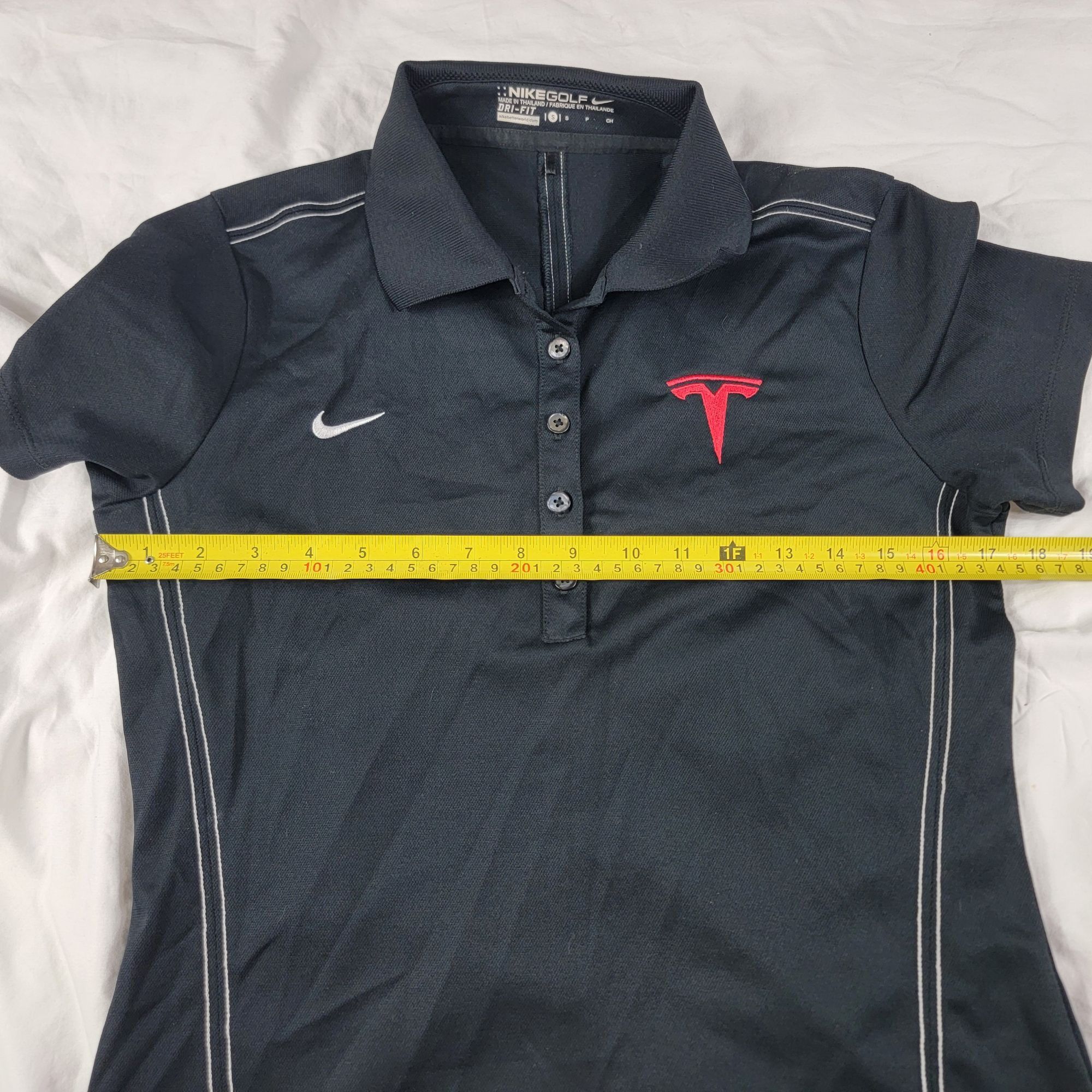 Nike Nike Golf Dri Tesla Womens Small Black Polo Shirt Casual Wor Size S / US 4 / IT 40 - 7 Thumbnail