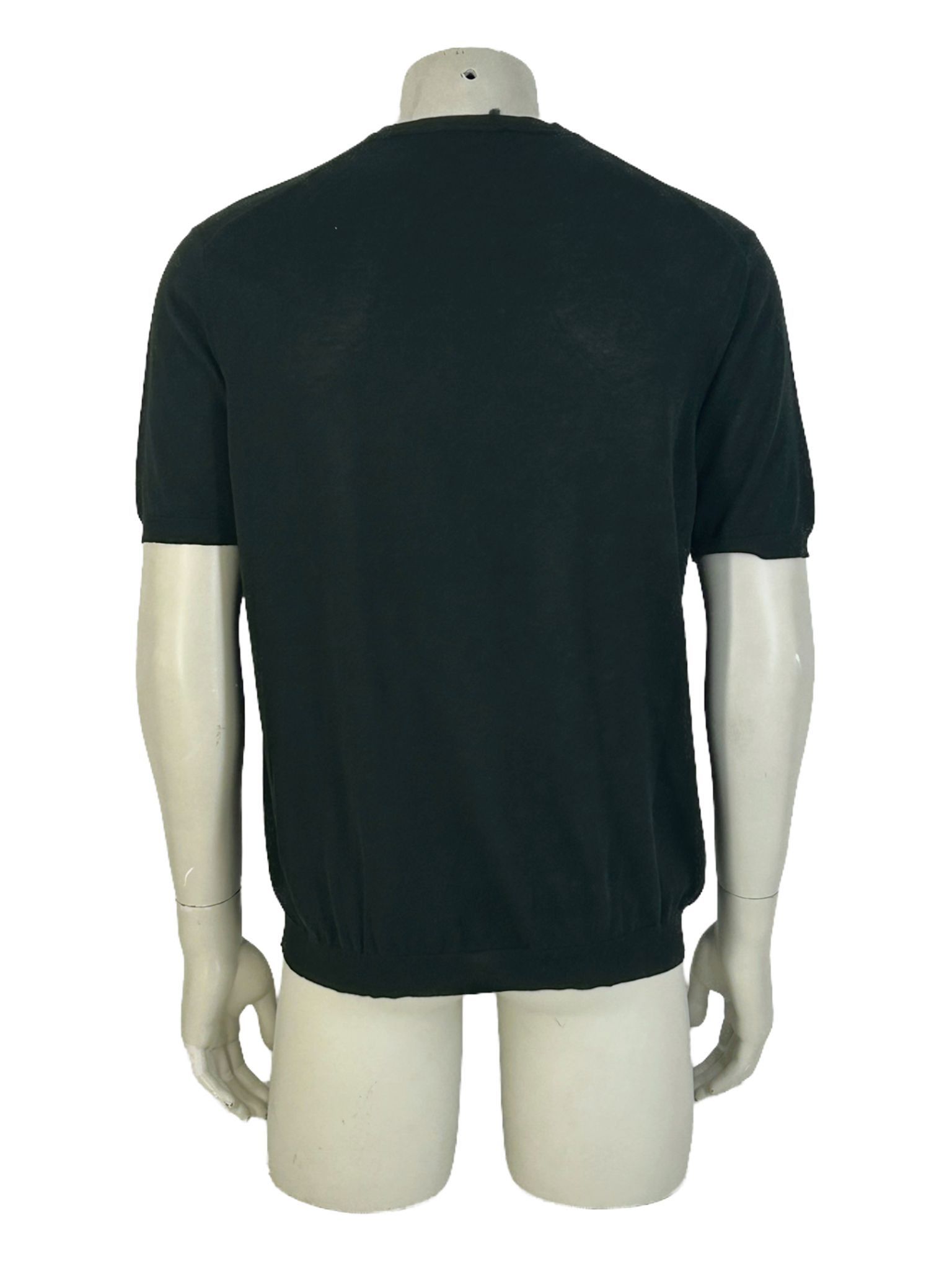 Prada PRADA KNITTED BLACK T-SHIRT Size US L / EU 52-54 / 3 - 2 Thumbnail