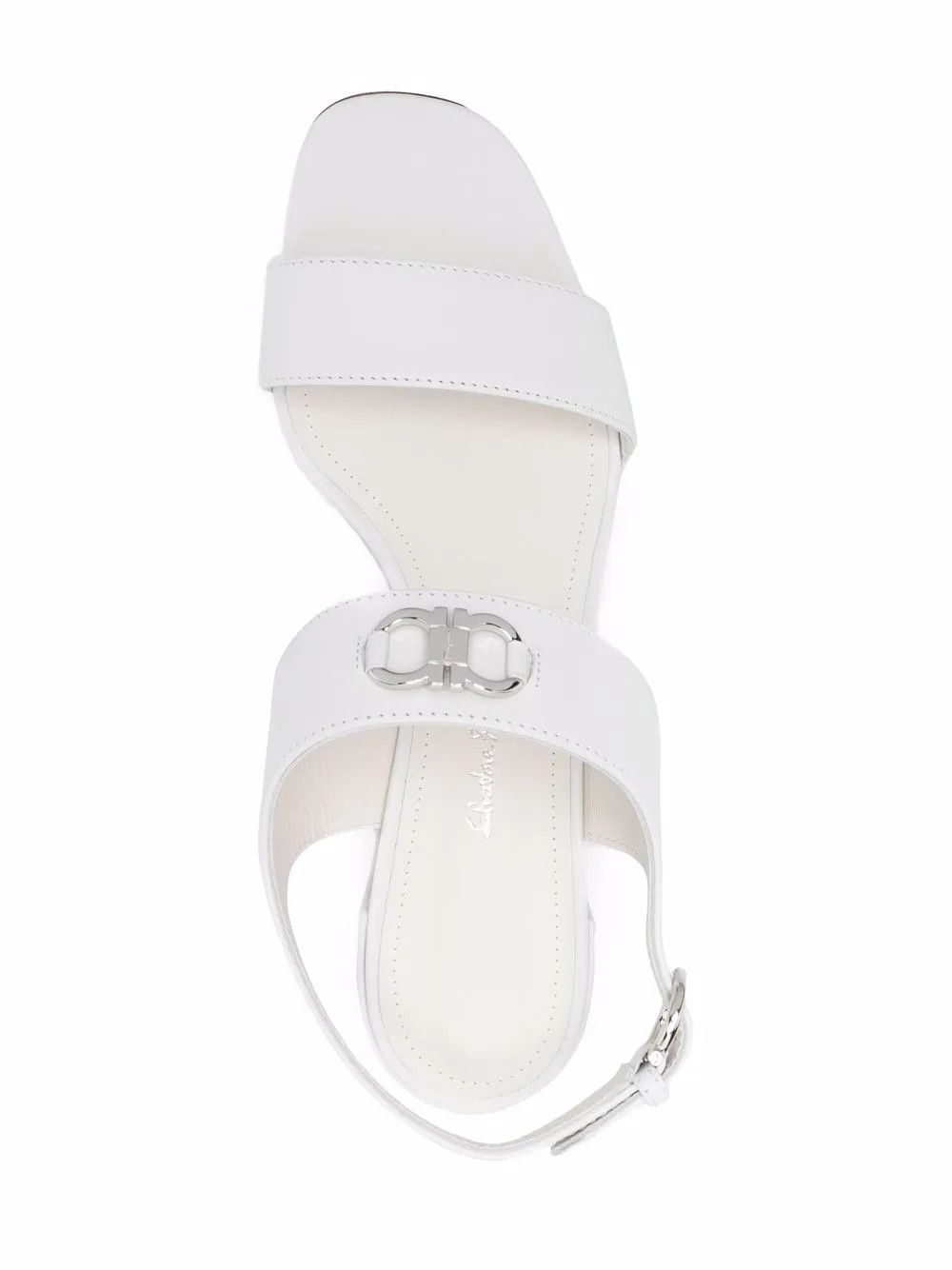 Salvatore Ferragamo o1y0426 Slingback Sandals in White Size US 6.5 / IT 36.5 - 4 Thumbnail