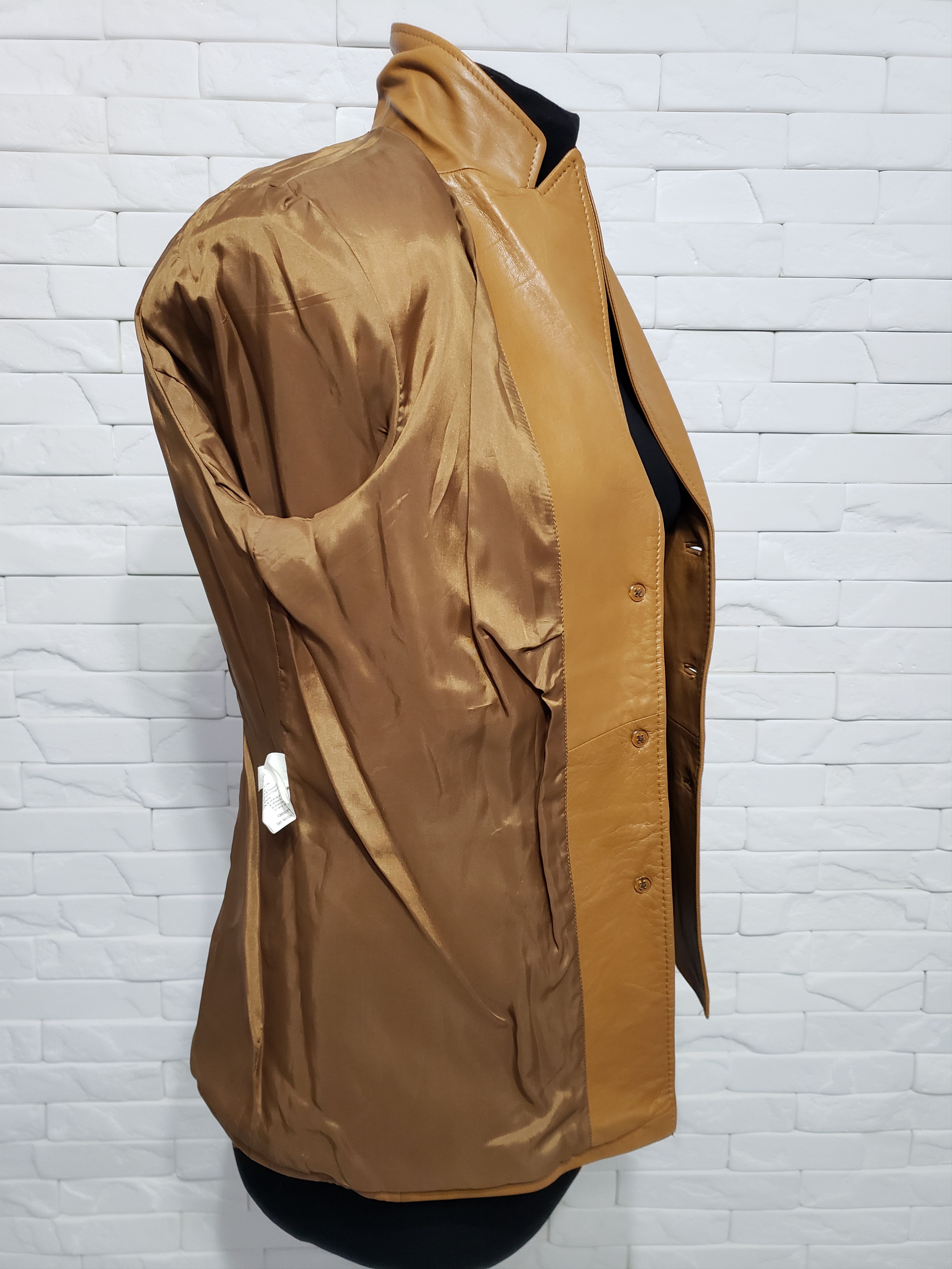 Genuine Leather Stylish brown leather jacket for women. Size M / US 6-8 / IT 42-44 - 8 Thumbnail