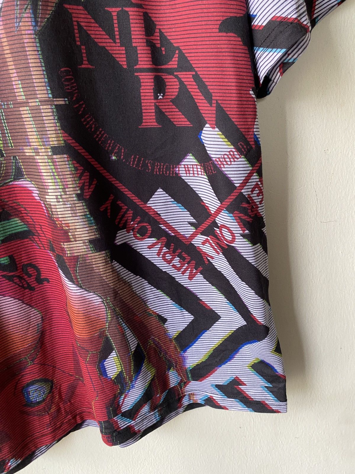 Anime × Japanese Brand Vintage Anime Japan Nerv Evangelion Fullprint Shirt Size US L / EU 52-54 / 3 - 10 Thumbnail