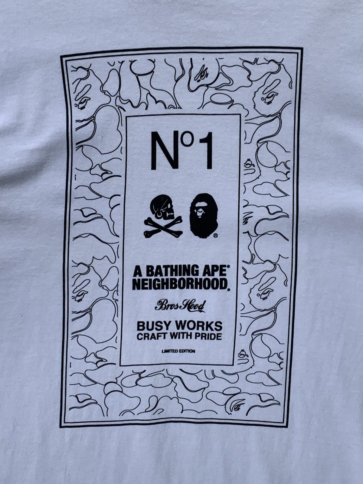 Bape × Neighborhood Bape X Neighborhood Tee Size US S / EU 44-46 / 1 - 9 Thumbnail