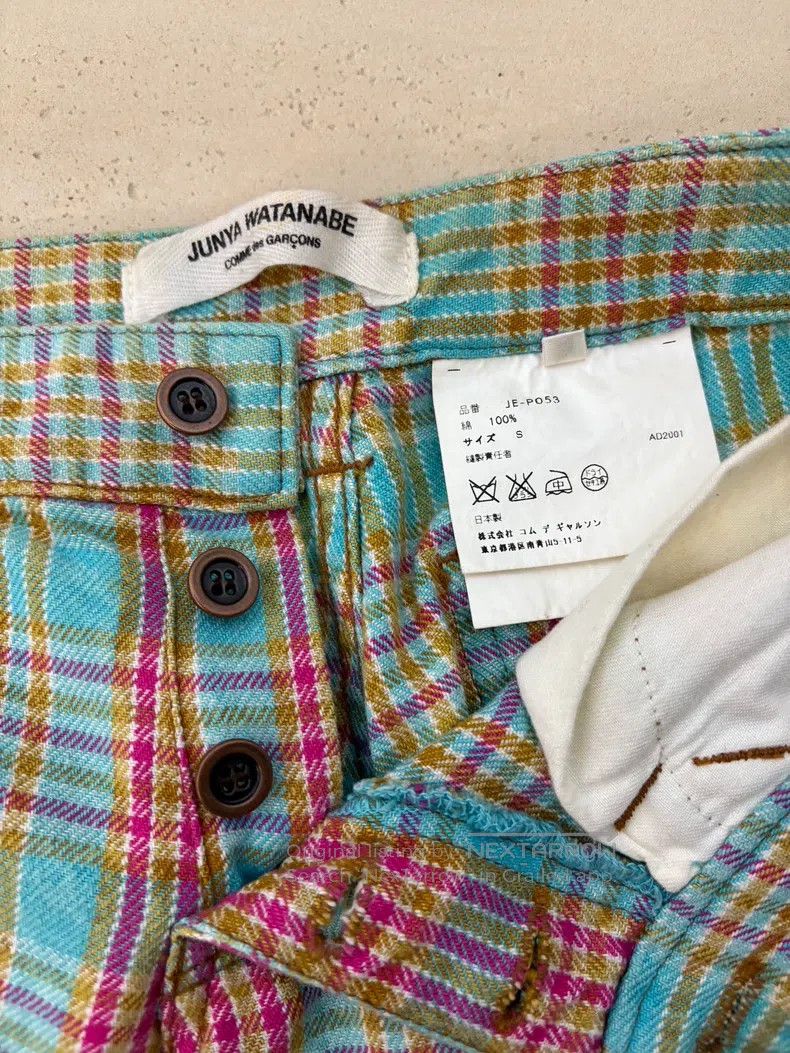 Junya Watanabe Junya Watanabe size S Tartan Wool Flare Trousers Size 23" - 4 Thumbnail