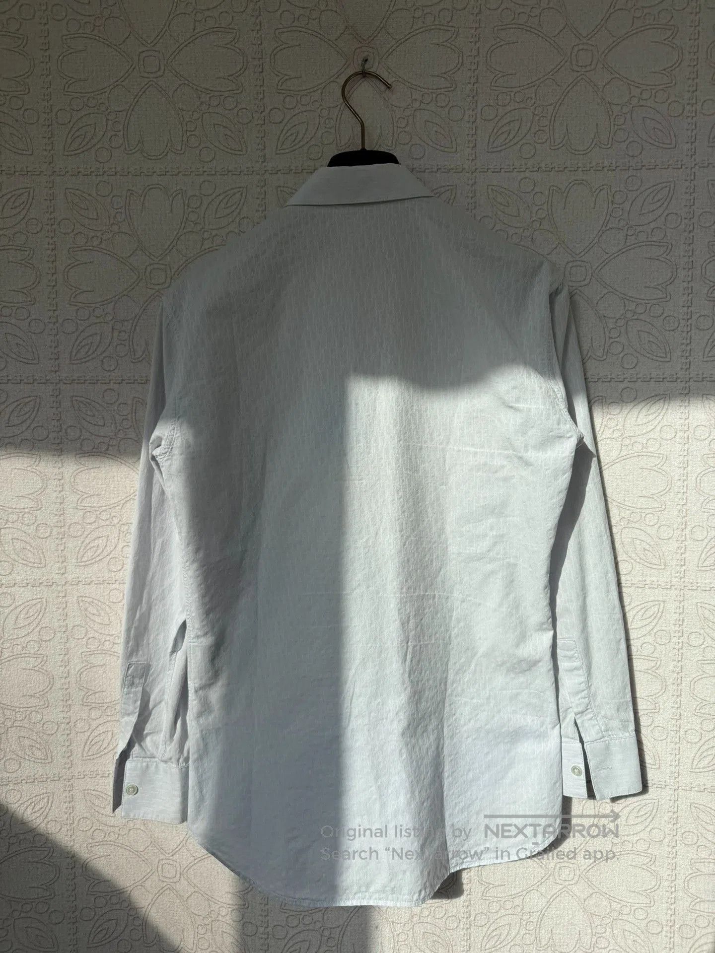 Dior dior light blue patterned long sleeve shirt. Size US M / EU 48-50 / 2 - 2 Thumbnail