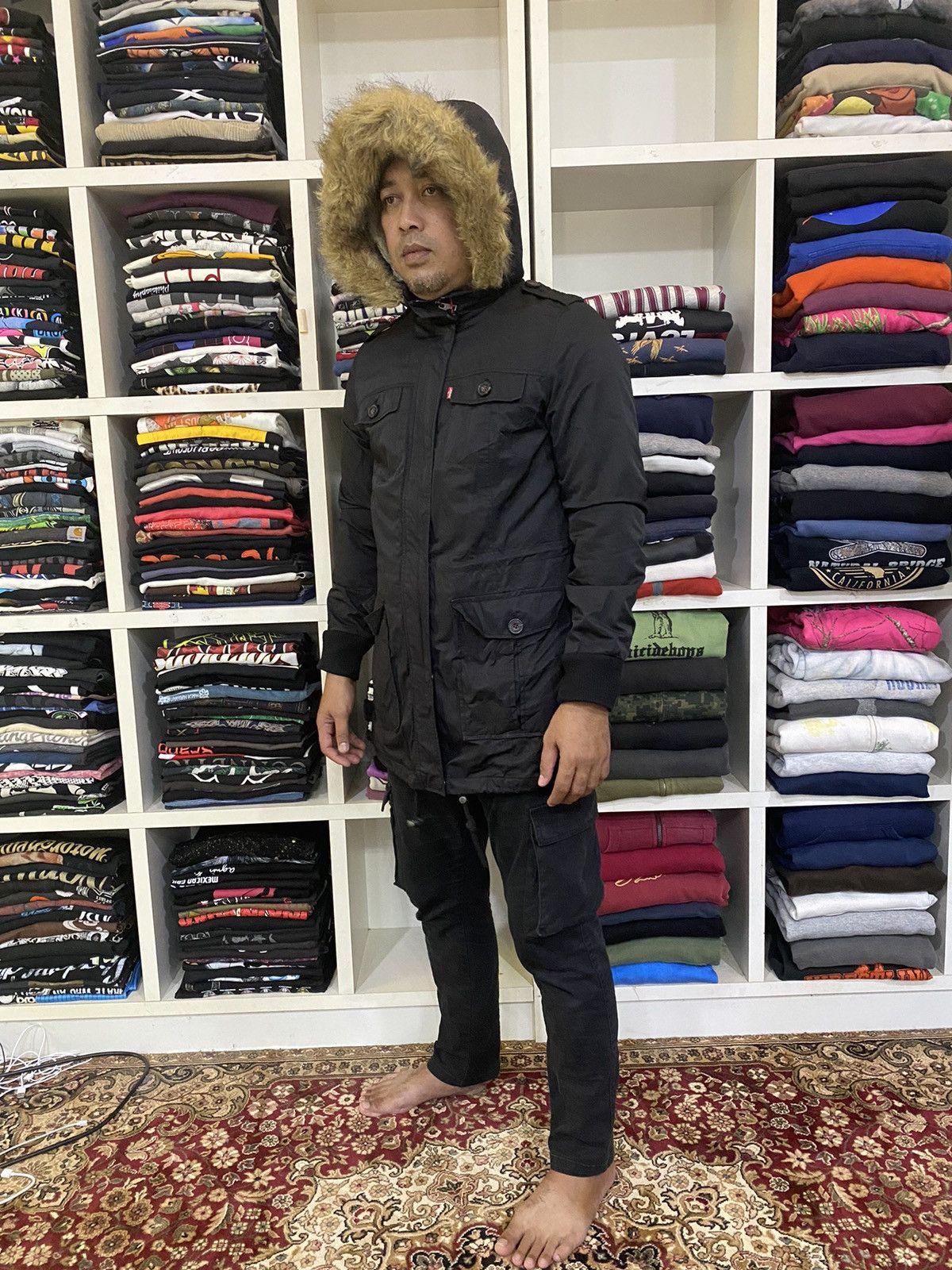 If Six Was Nine × Levi's Levis Fur Parka Jacket Size US M / EU 48-50 / 2 - 16 Thumbnail