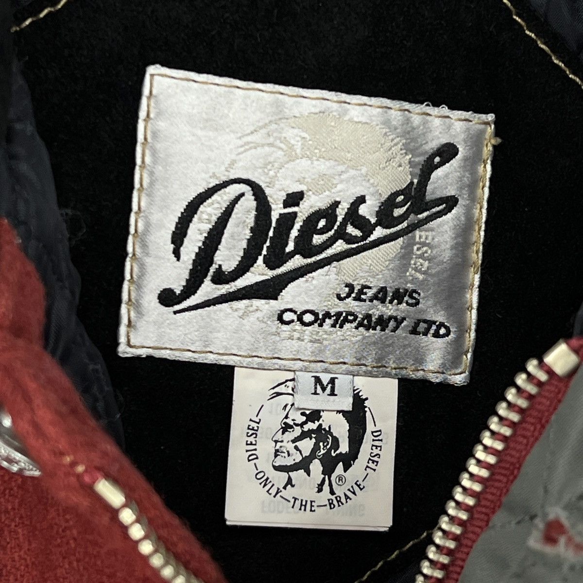 Diesel × Vintage Vintage Diesel Wool Jacket Coat Rare 90s Red Size US M / EU 48-50 / 2 - 7 Thumbnail