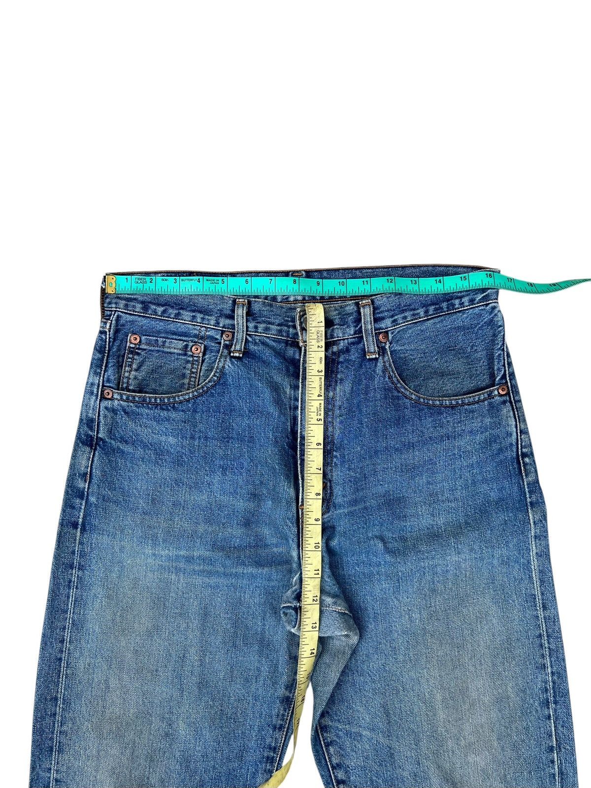 Levi's 1994 Levi’s 502 XX Big E Aging Mud Denim Selvedge Jeans Size US 32 / EU 48 - 4 Thumbnail