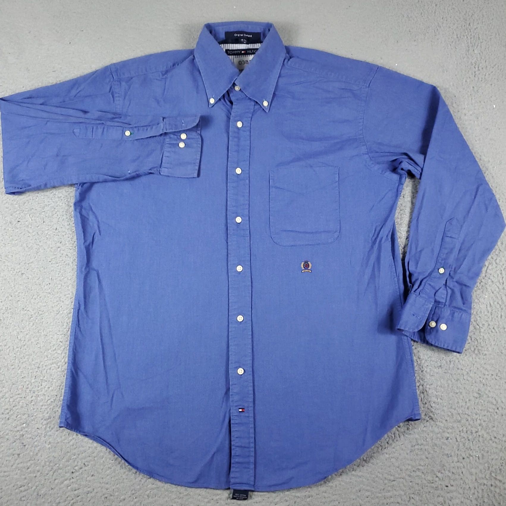 Tommy Hilfiger Tommy Hilfiger Shirt Mens Medium Blue Casual Button Up Long Sleeve Size US M / EU 48-50 / 2 - 3 Thumbnail