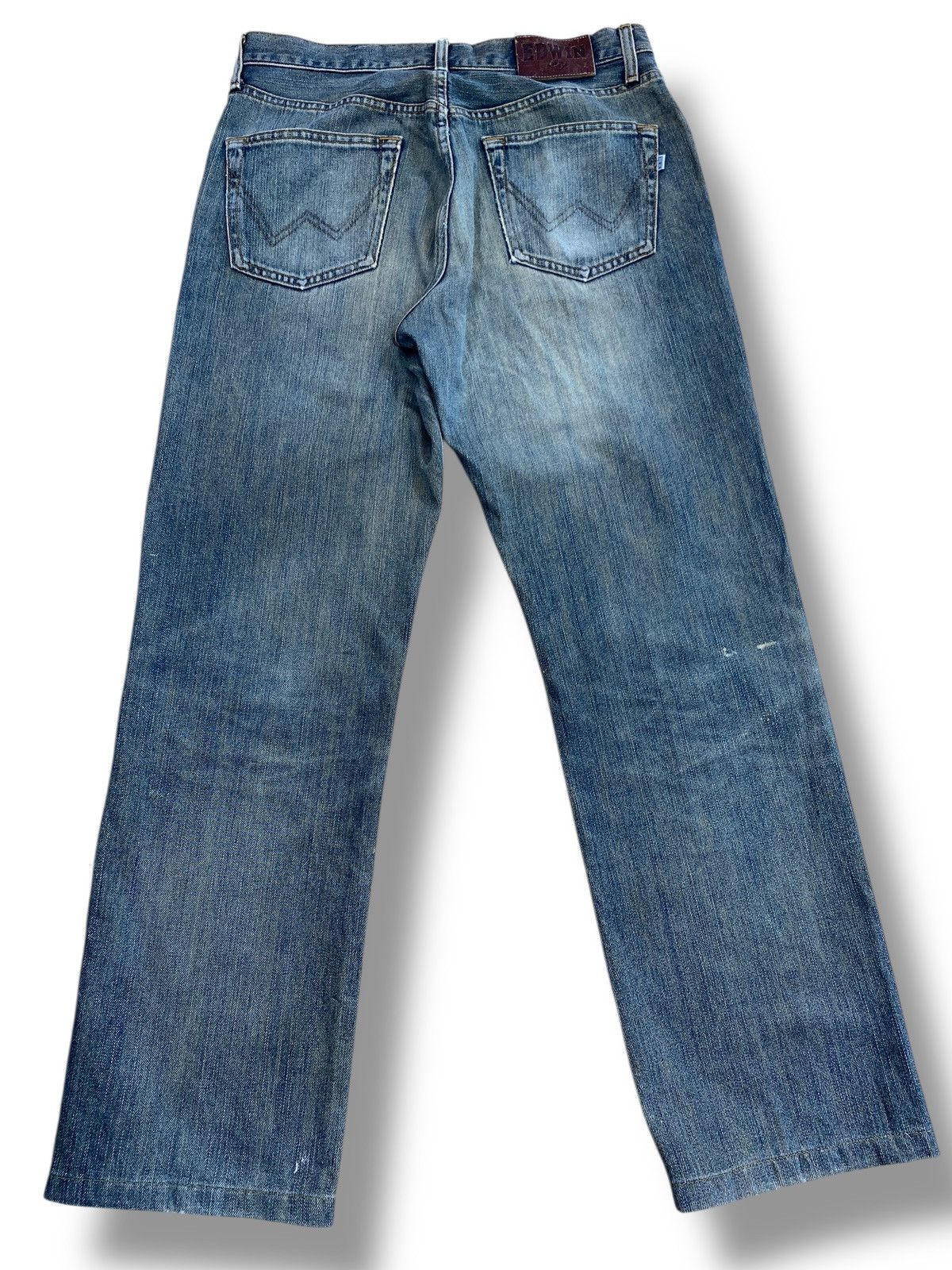 Edwin Edwin Brand Faded Wash Ripped Style Loose Jeans Size US 30 / EU 46 - 3 Thumbnail