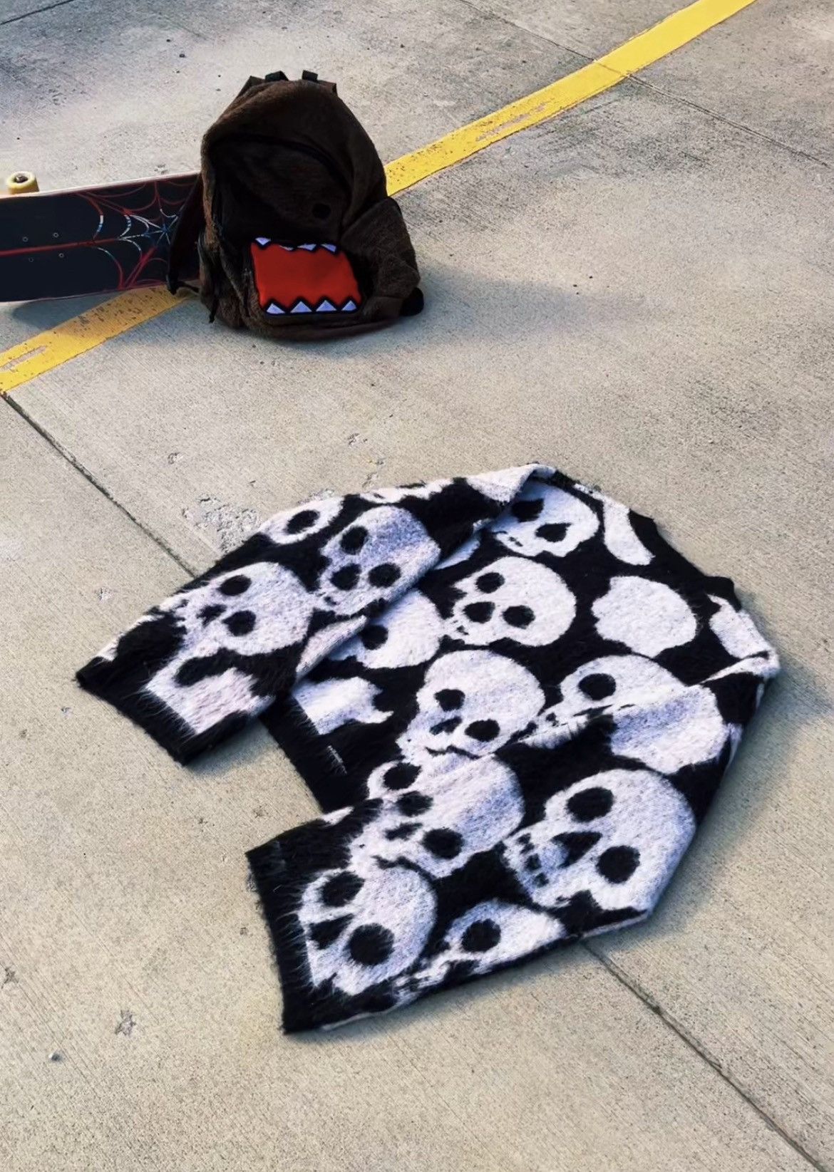 Designer × If Six Was Nine KILLHAVOC cropped skull mohair sweater Size US M / EU 48-50 / 2 - 4 Thumbnail