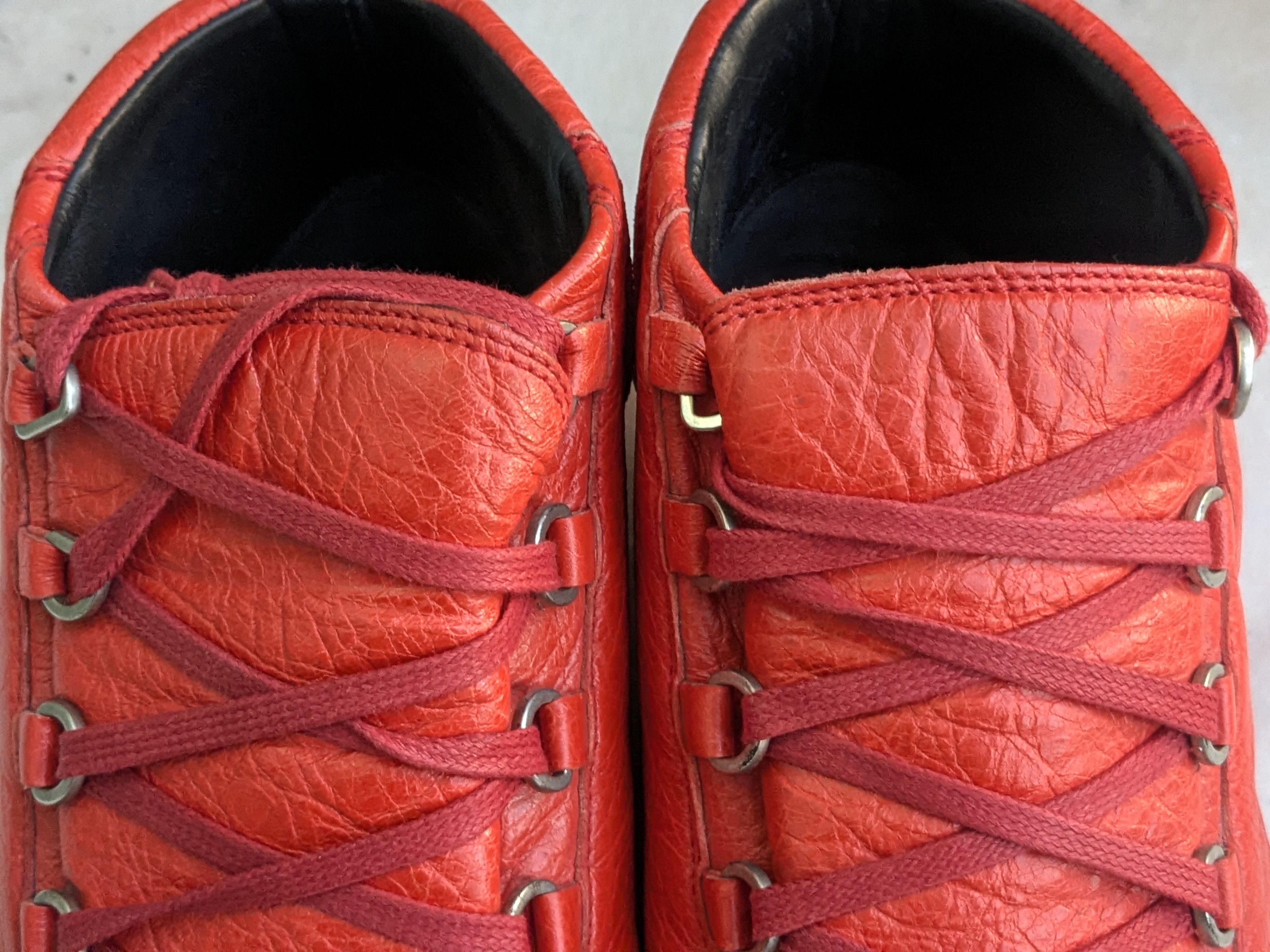 Balenciaga Balenciaga Arena Red 11 High Tops Leather Size US 11 / EU 44 - 2 Thumbnail