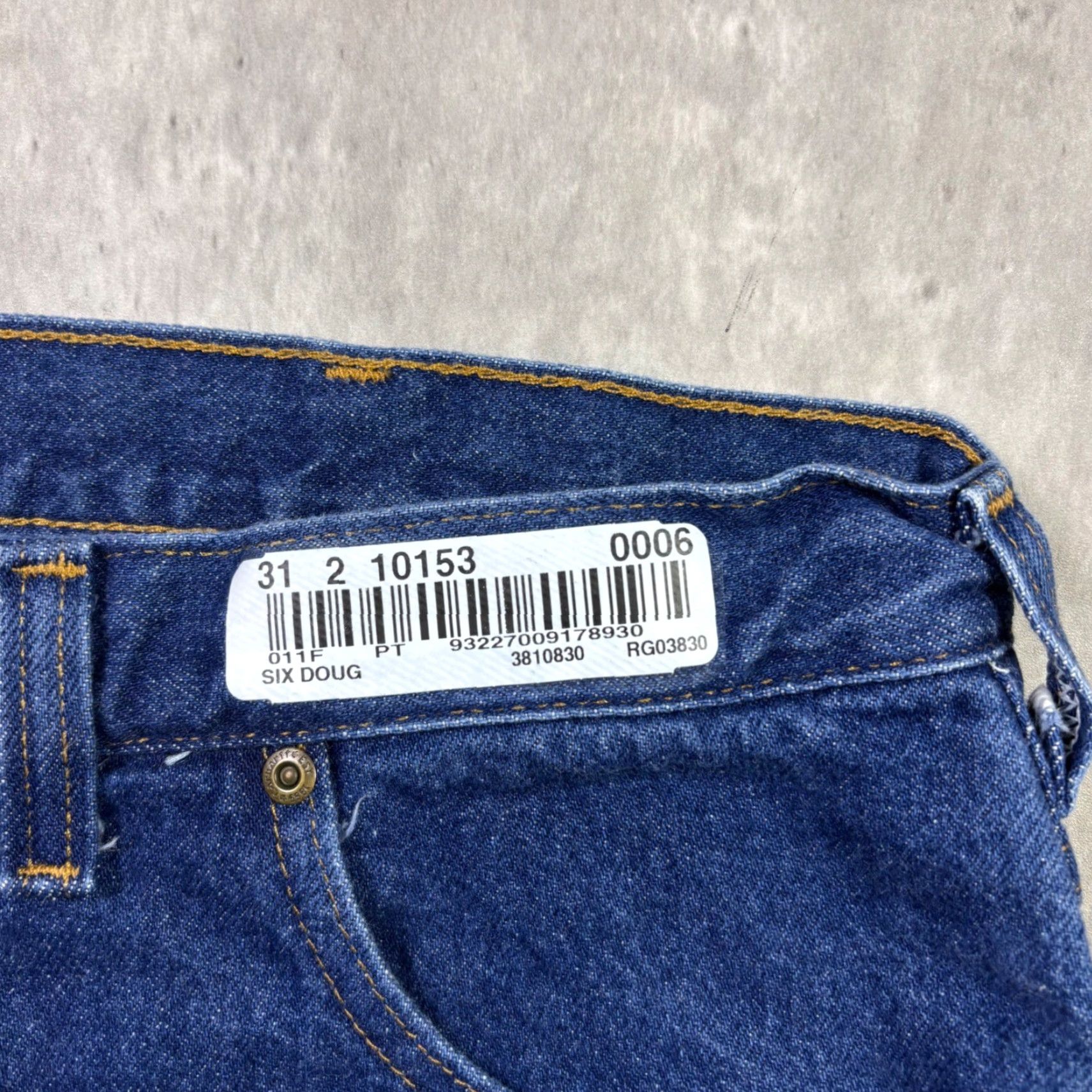 Carhartt Carhartt Jeans Relaxed Fit Mens 36x30 Dark Blue Denim 5-Pocket Work Pants 381-83 Size US 36 / EU 52 - 6 Thumbnail