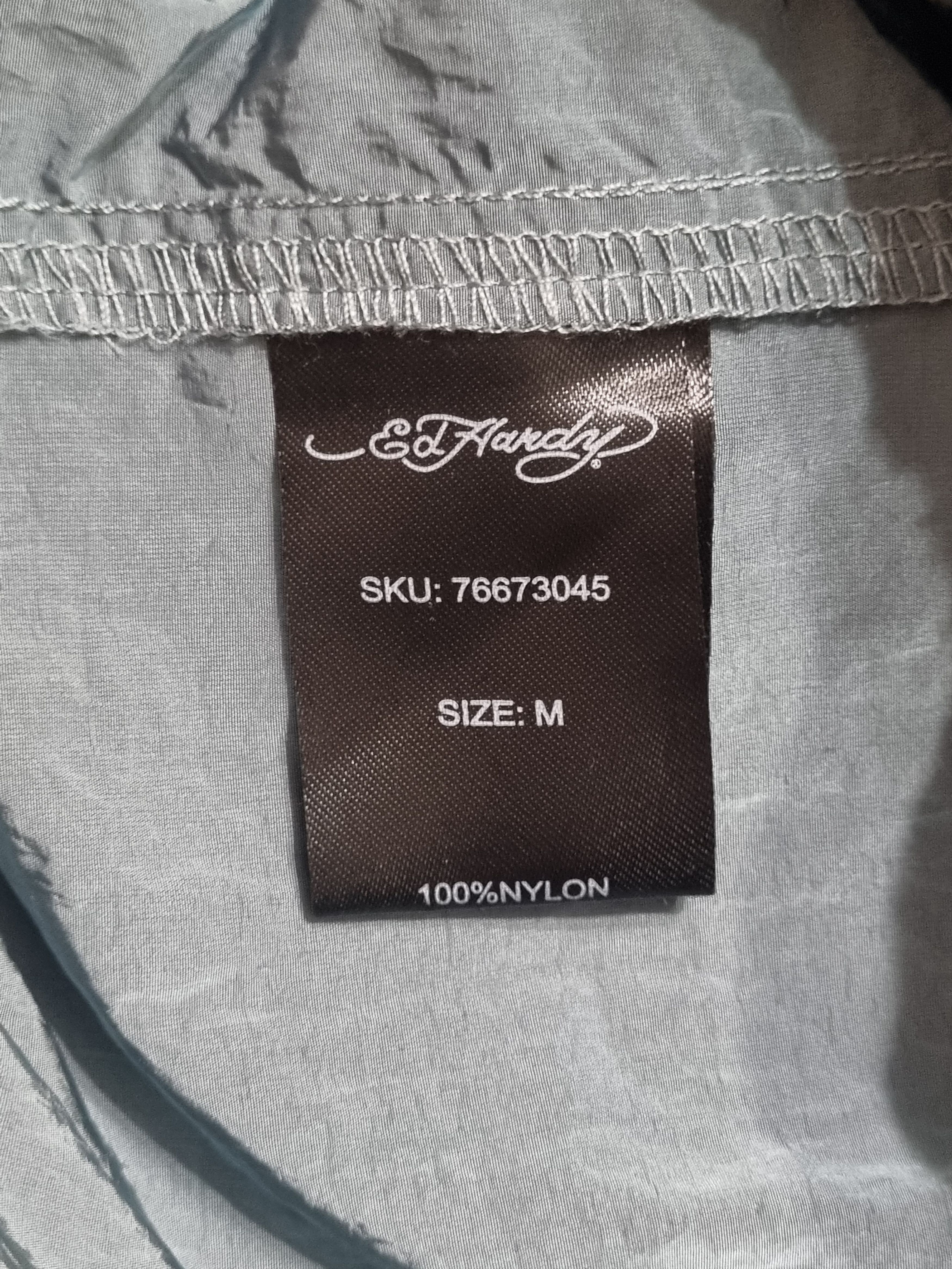 Ed Hardy Ed Hardy x Urban Outfitters Big Logo Metal Nylon Cargo Pants Size US 32 / EU 48 - 11 Thumbnail