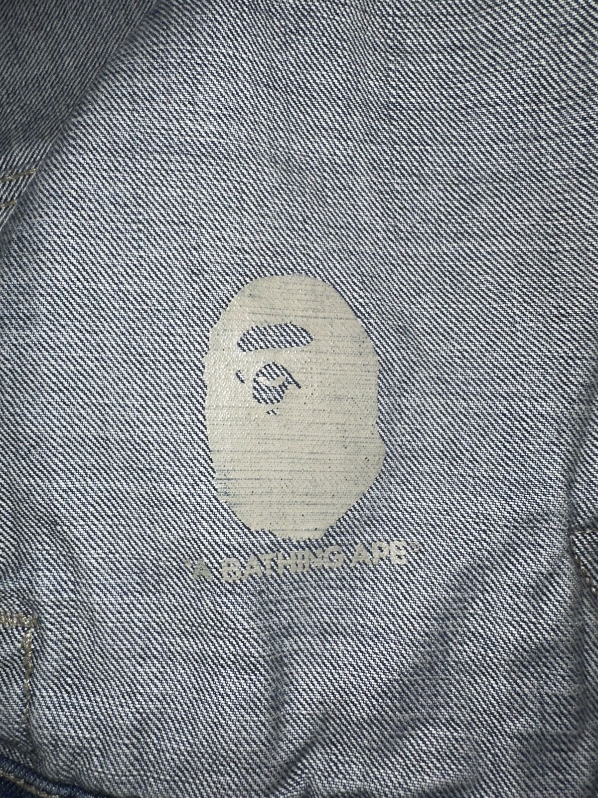 Bape Bape Crazy Patch Denim Jacket Indigo Distressed Size Medium Size US M / EU 48-50 / 2 - 7 Thumbnail