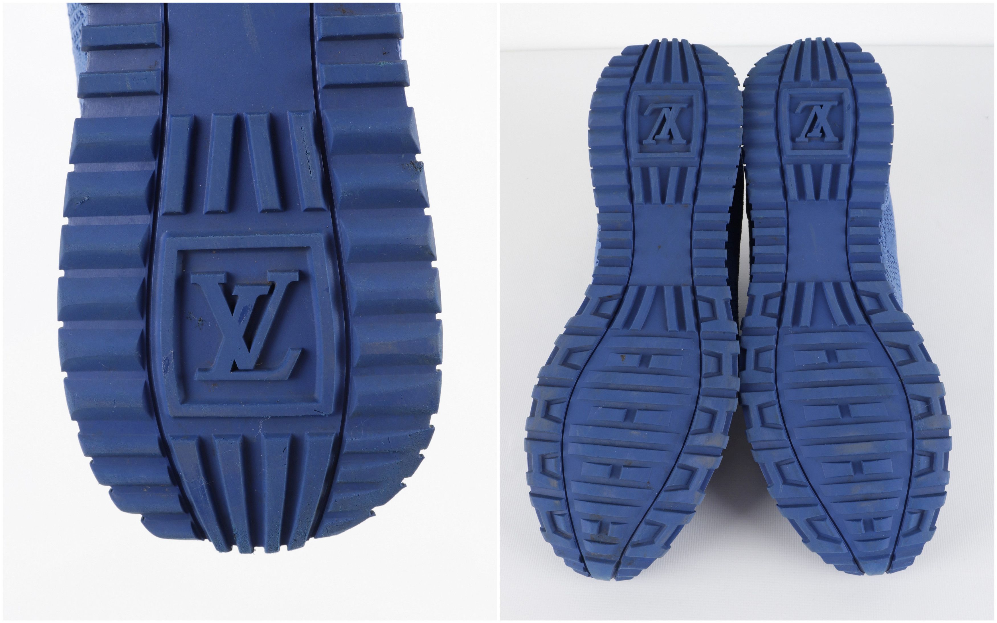 Louis Vuitton Louis Vuitton Run Away Damier Blue Mesh Sneakers Size US 10 / EU 43 - 14 Thumbnail
