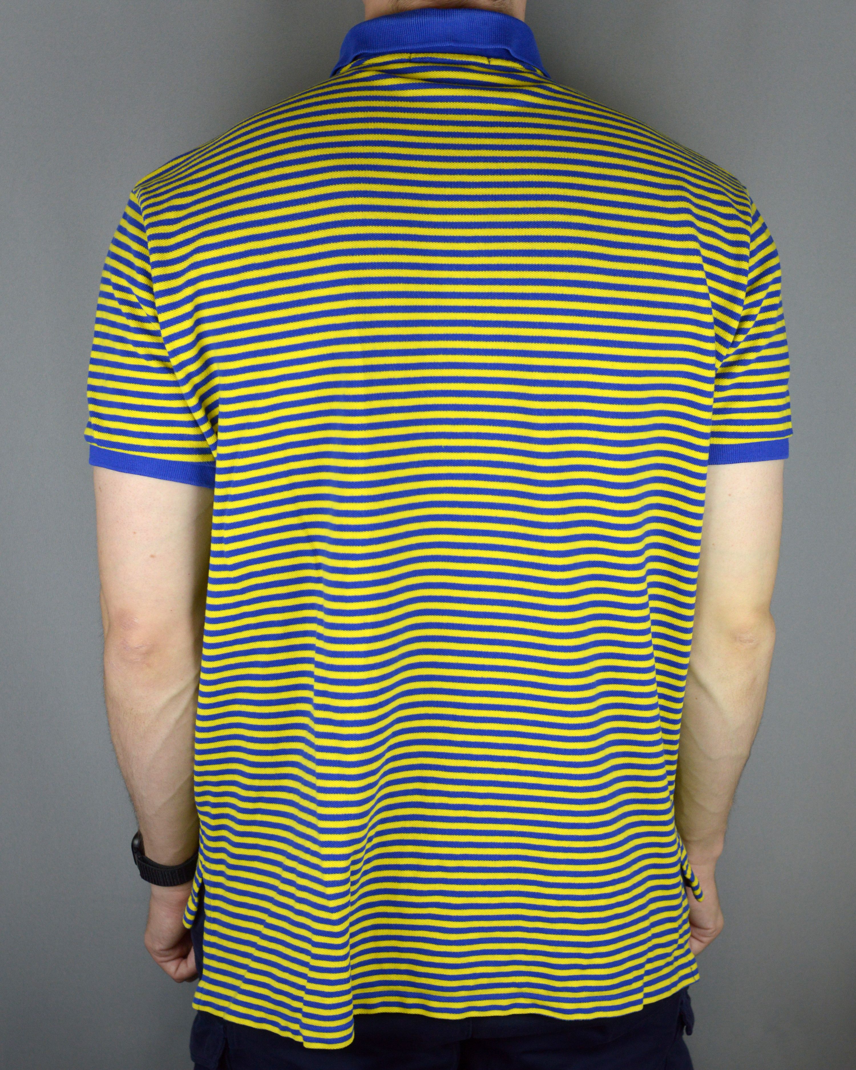 Polo Ralph Lauren × Ralph Lauren × Vintage Vintage Ralph Lauren Polo stripped t shirt Size US XL / EU 56 / 4 - 2 Thumbnail