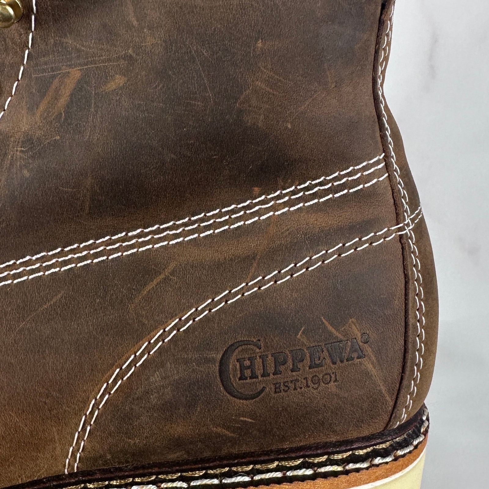 Chippewa Edge Walker 6" Lace-Up Brown Boot Size US 11.5 / EU 44-45 - 4 Thumbnail