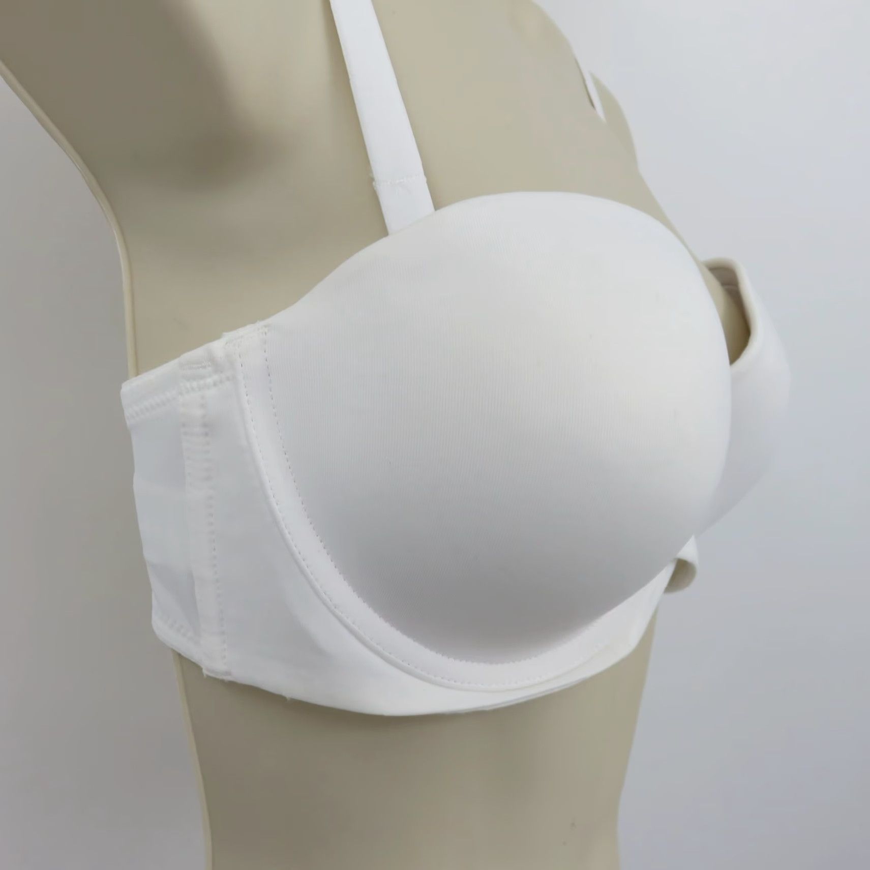 Vintage Maidenform Self Expressions Strapless Lift Bra White 38B Underwire Padded T-Shirt Bra SE6990 Women Size ONE SIZE - 2 Thumbnail