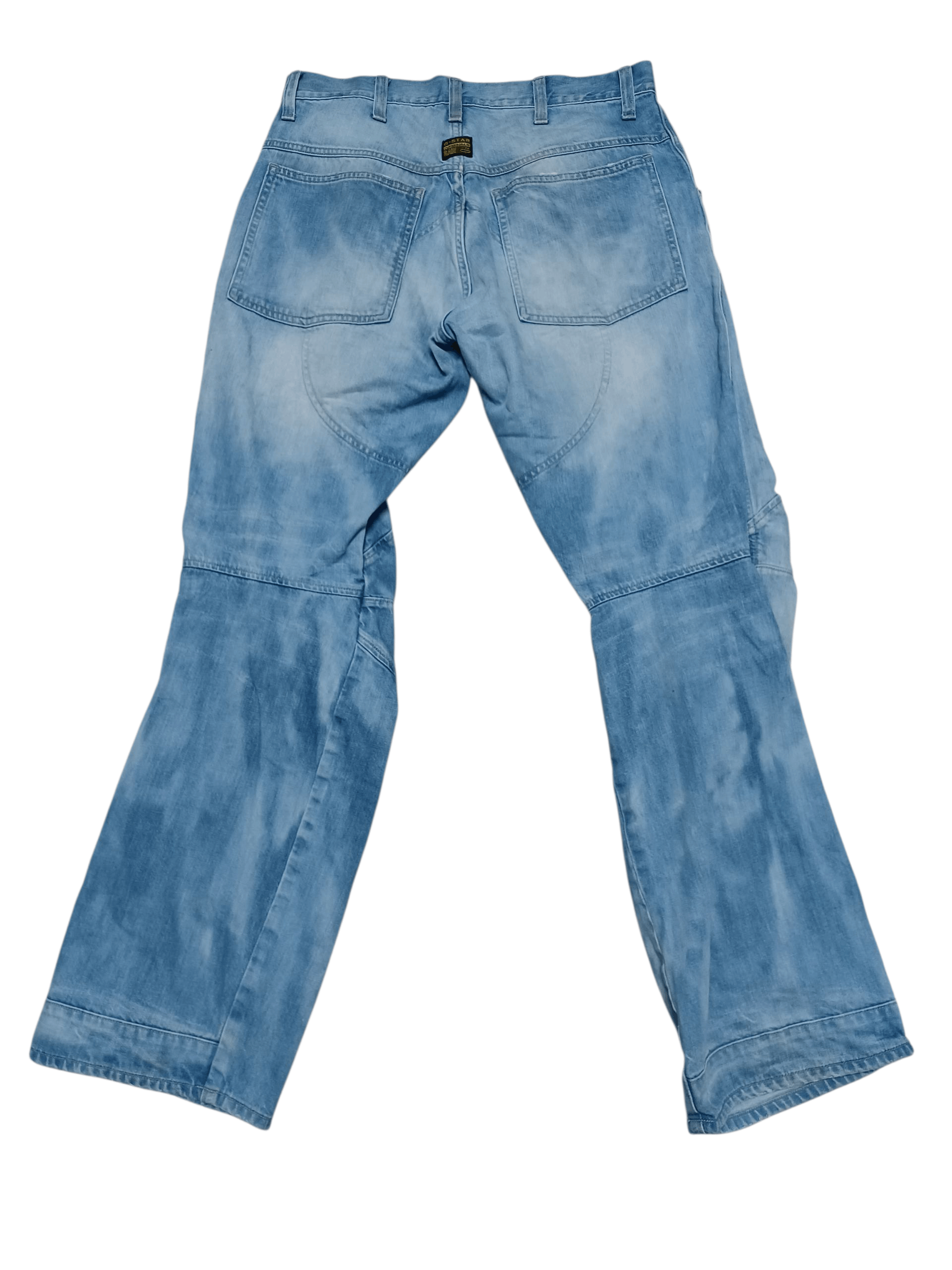 G-Star G STAR RAW DOUBLE KNEE AVANT GARDE BLUE WASHED JEANS DENIM Size US 32 / EU 48 - 3 Thumbnail