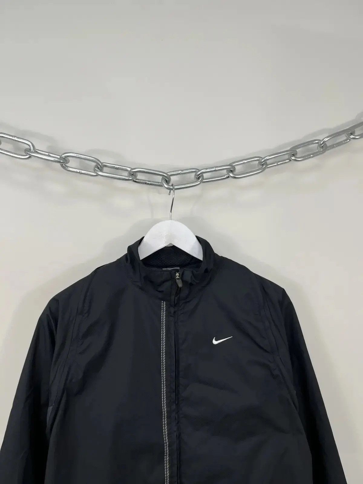 Nike Vintage Nike Y2K Transformer 2 in 1 Drill Black Track Jacket Size US L / EU 52-54 / 3 - 3 Thumbnail