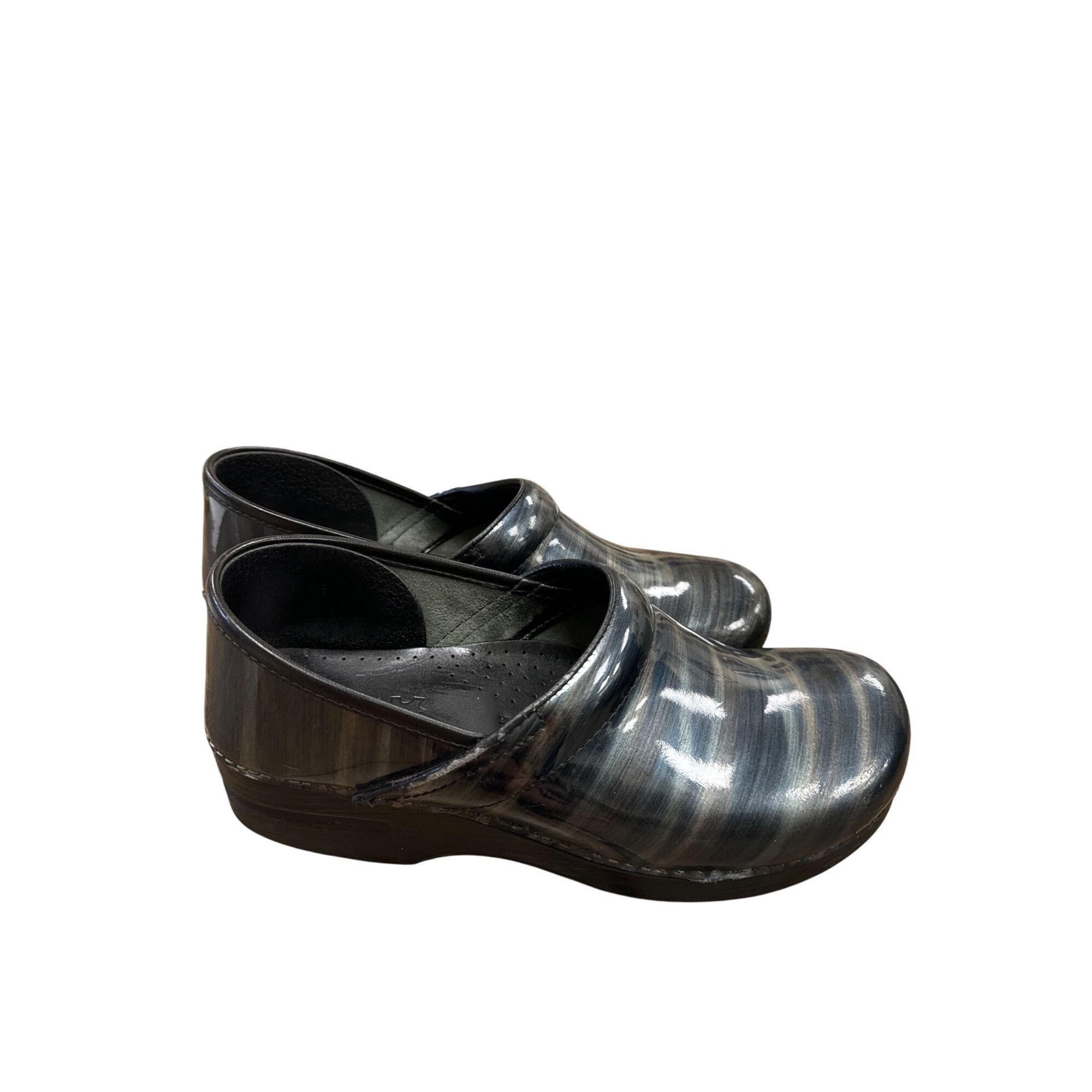 Dansko Dansko Womens Blue Gray Clogs Size 10 Comfort Slip-Ons SKU 6 Size US 10 / IT 40 - 4 Thumbnail