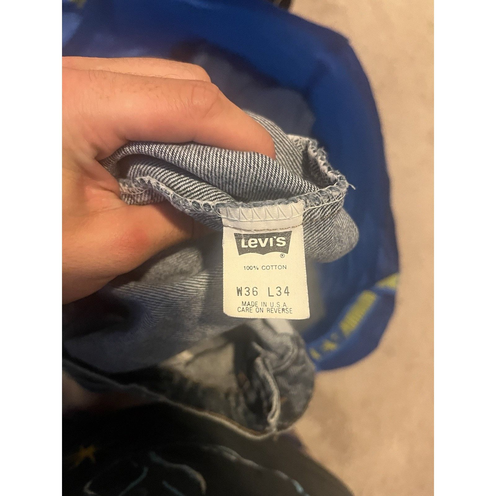Levi's Vintage Levi’s 550xx Jeans Men’s 34 X 34 Stone Medium Wash W Size US 34 / EU 50 - 8 Thumbnail