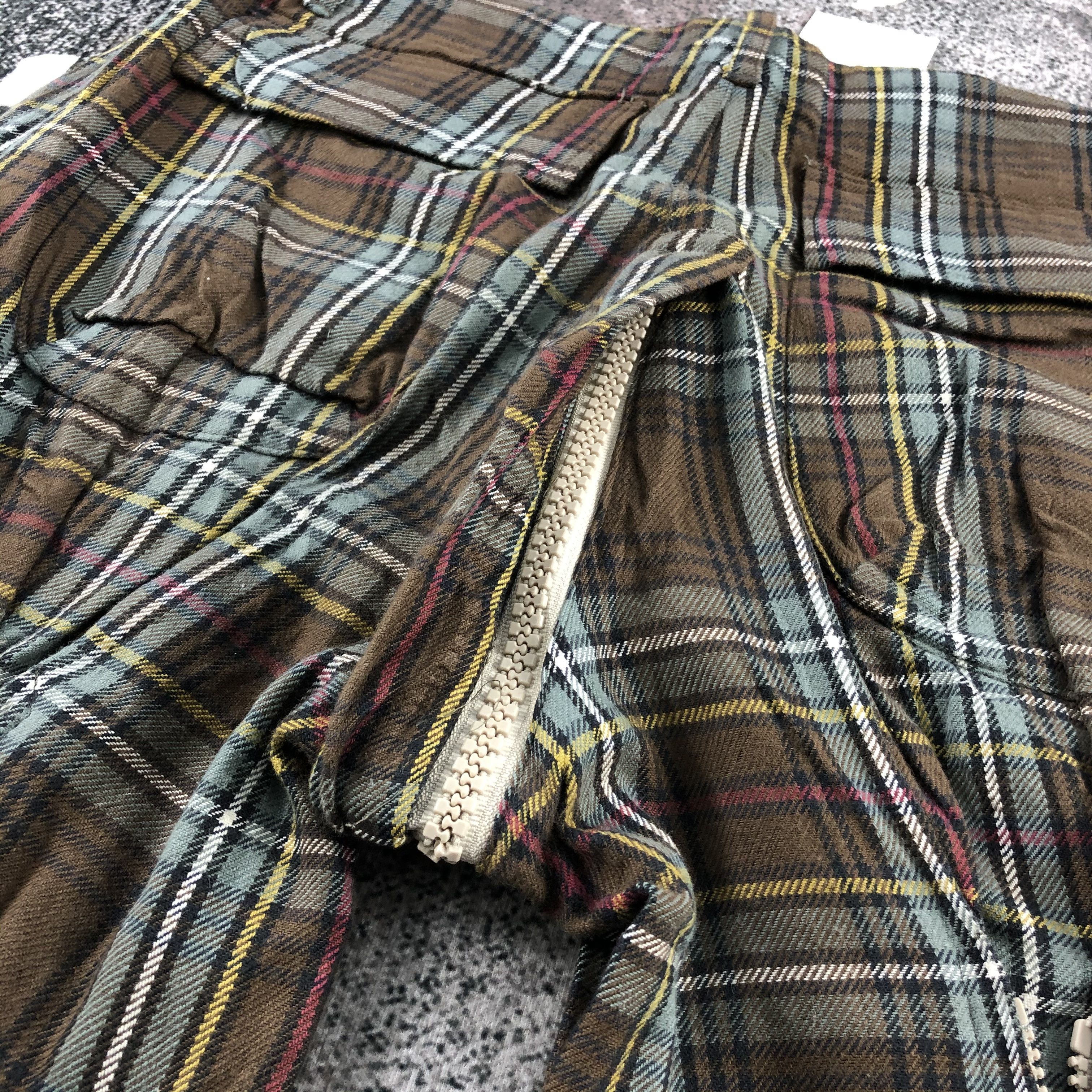 Japanese Brand Roc Star x Mad Hectic Cargo Pants Checked Trousers Size US 34 / EU 50 - 10 Thumbnail