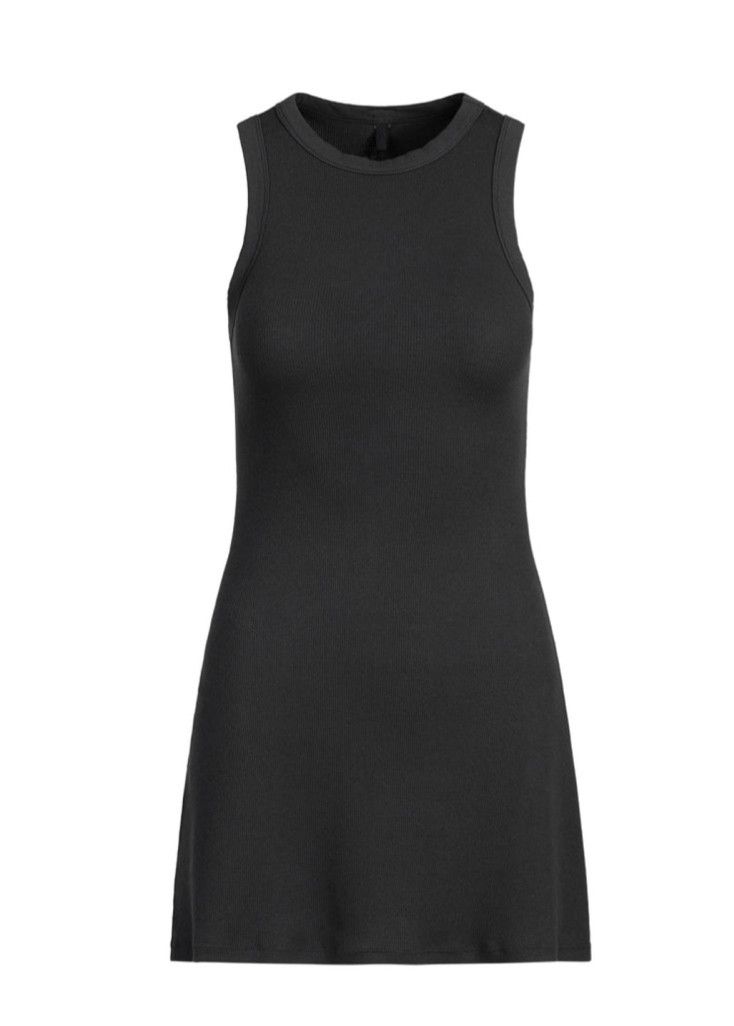 SKIMS NiB Skims Cotton Rib mini tank dress size large in soot Size L / US 10 / IT 46 - 4 Thumbnail