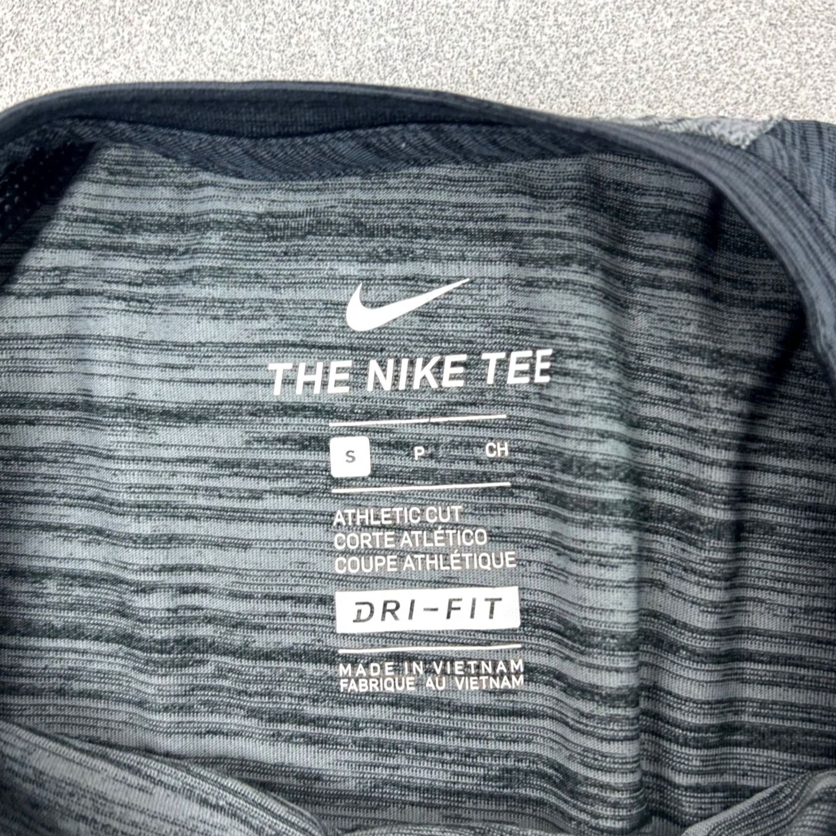 Nike Nike MLB Training Shirt Mens Small Raglan 3/4 Sleeve Dri-FIT AA8260-010 Gray Black Space Dye Graphic Print S Size US S / EU 44-46 / 1 - 3 Thumbnail