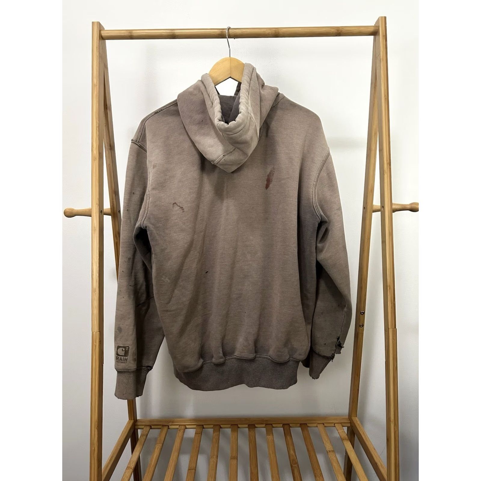 Carhartt VTG Carhartt Gradient Sun Faded Ghost Pocket WIP Work Hoodie Sweatshirt M Shirt? Size US M / EU 48-50 / 2 - 2 Thumbnail